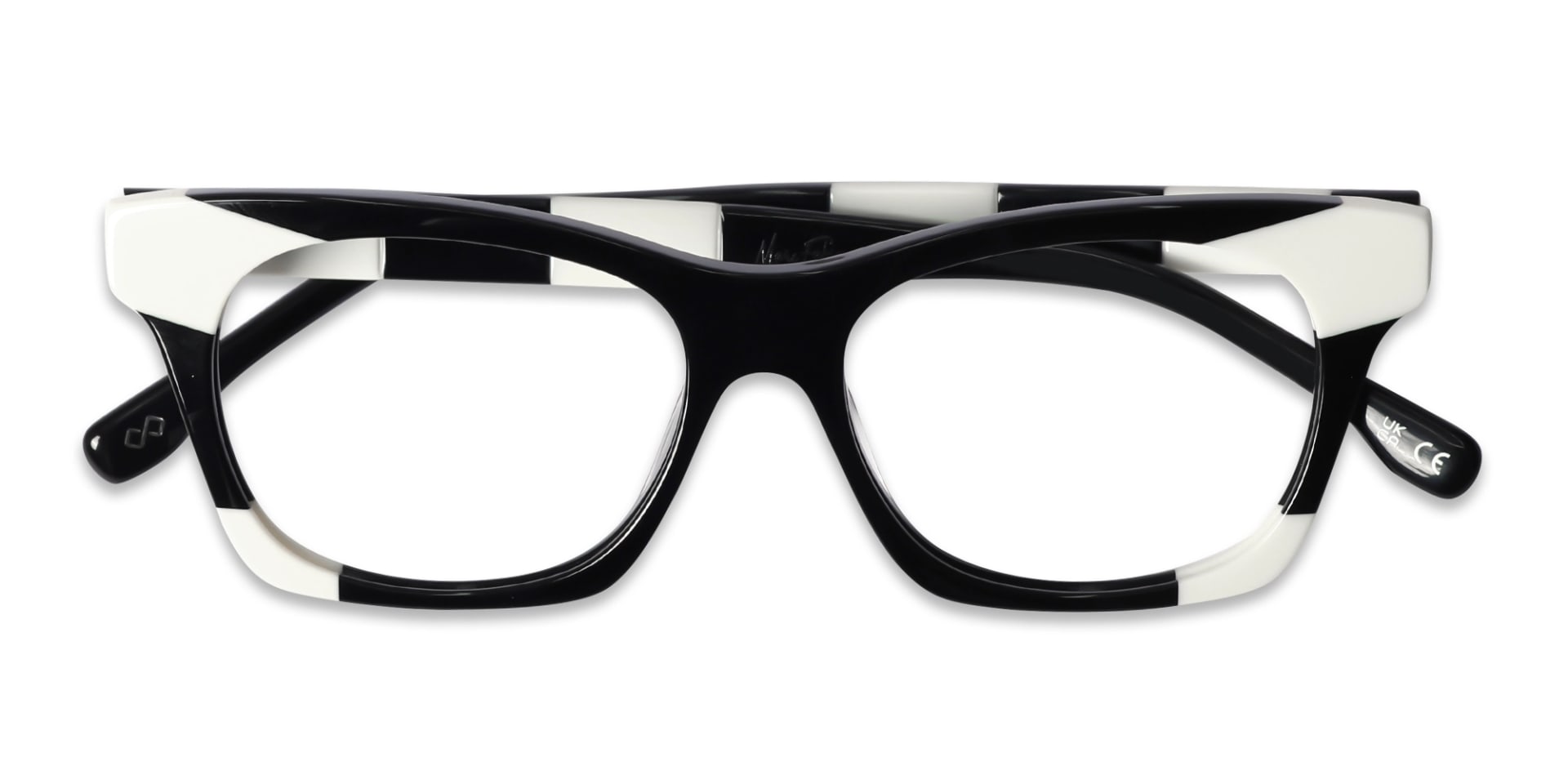 Black & White Cat-eye Glasses