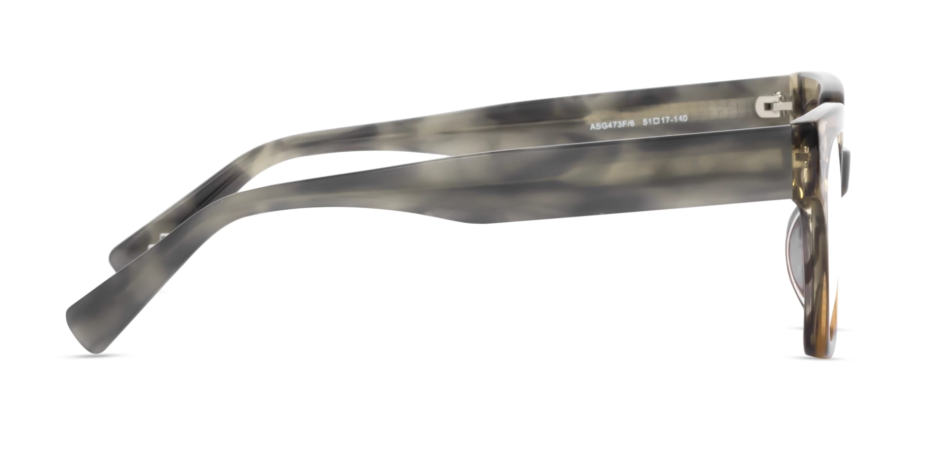 Crystal Nude Ombre Square Glasses-4