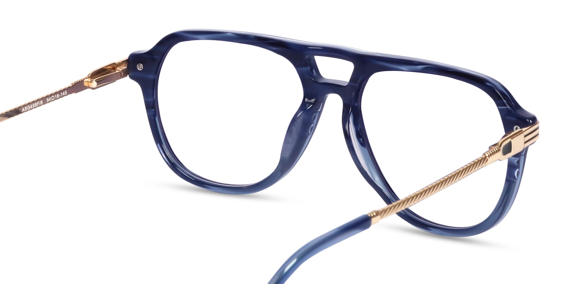 Crystal Blue Ombre Pilot Glasses