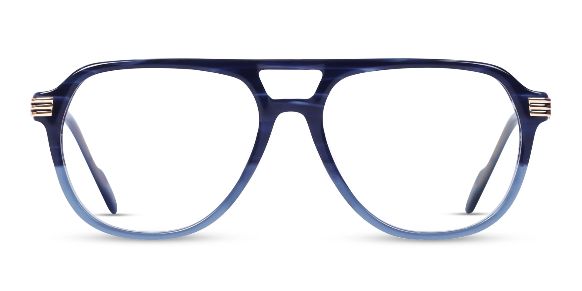 Crystal Blue Ombre Pilot Glasses