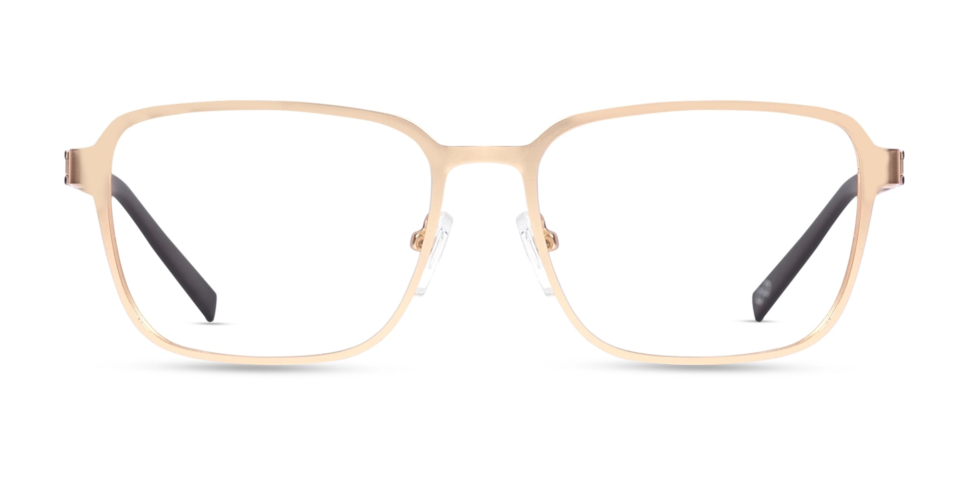 Gold & Brown Square Glasses-1