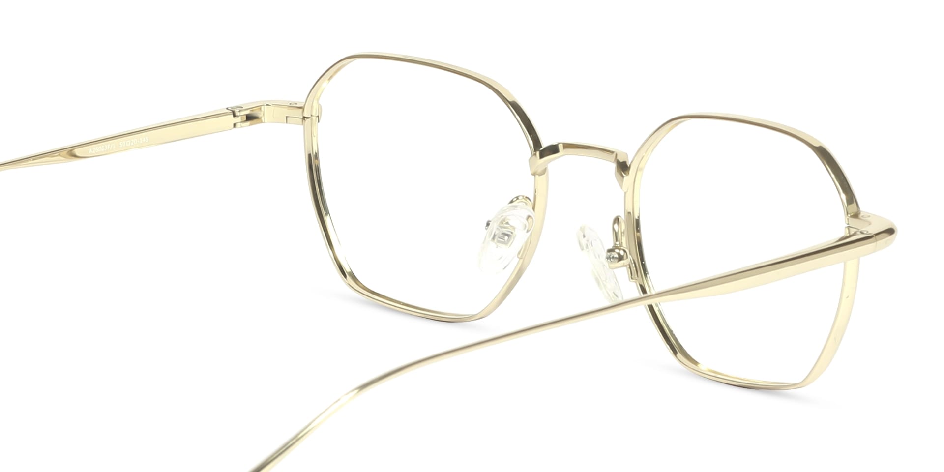 Gold Geometric Titanium Metal Glasses-5
