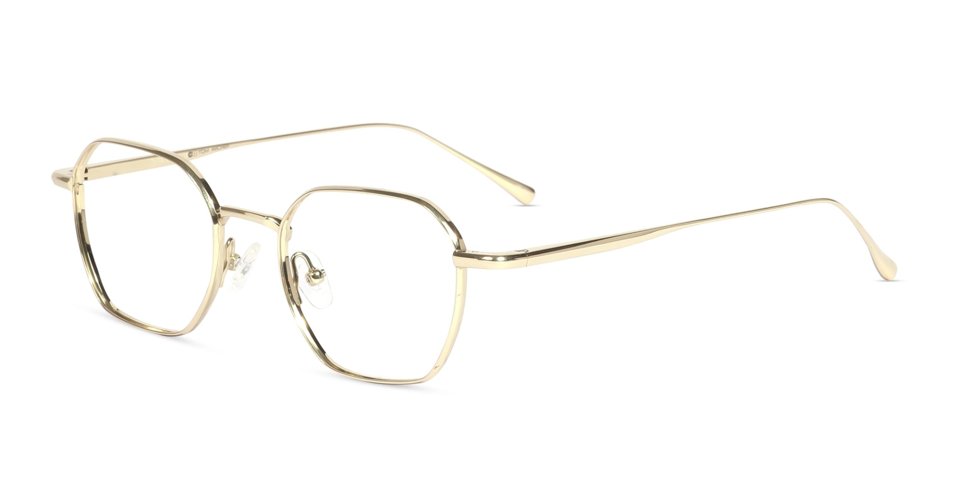 Gold Geometric Titanium Metal Glasses-3