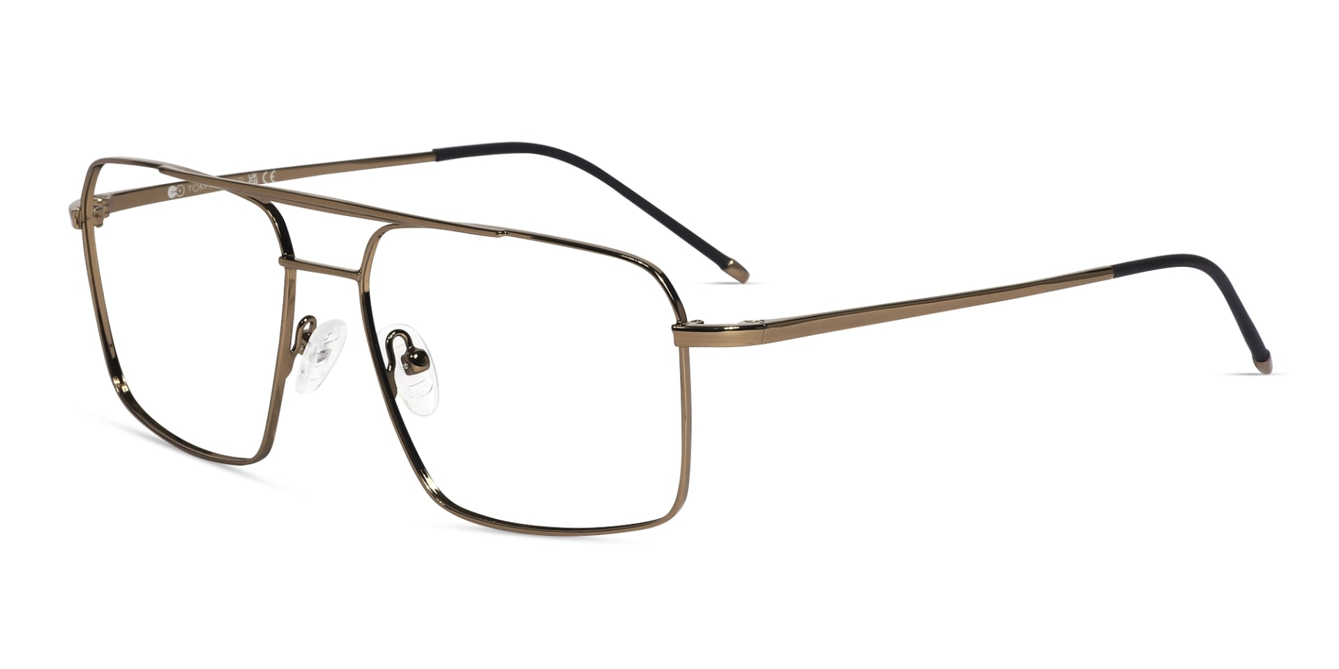 Bronze Gold Square Glasses