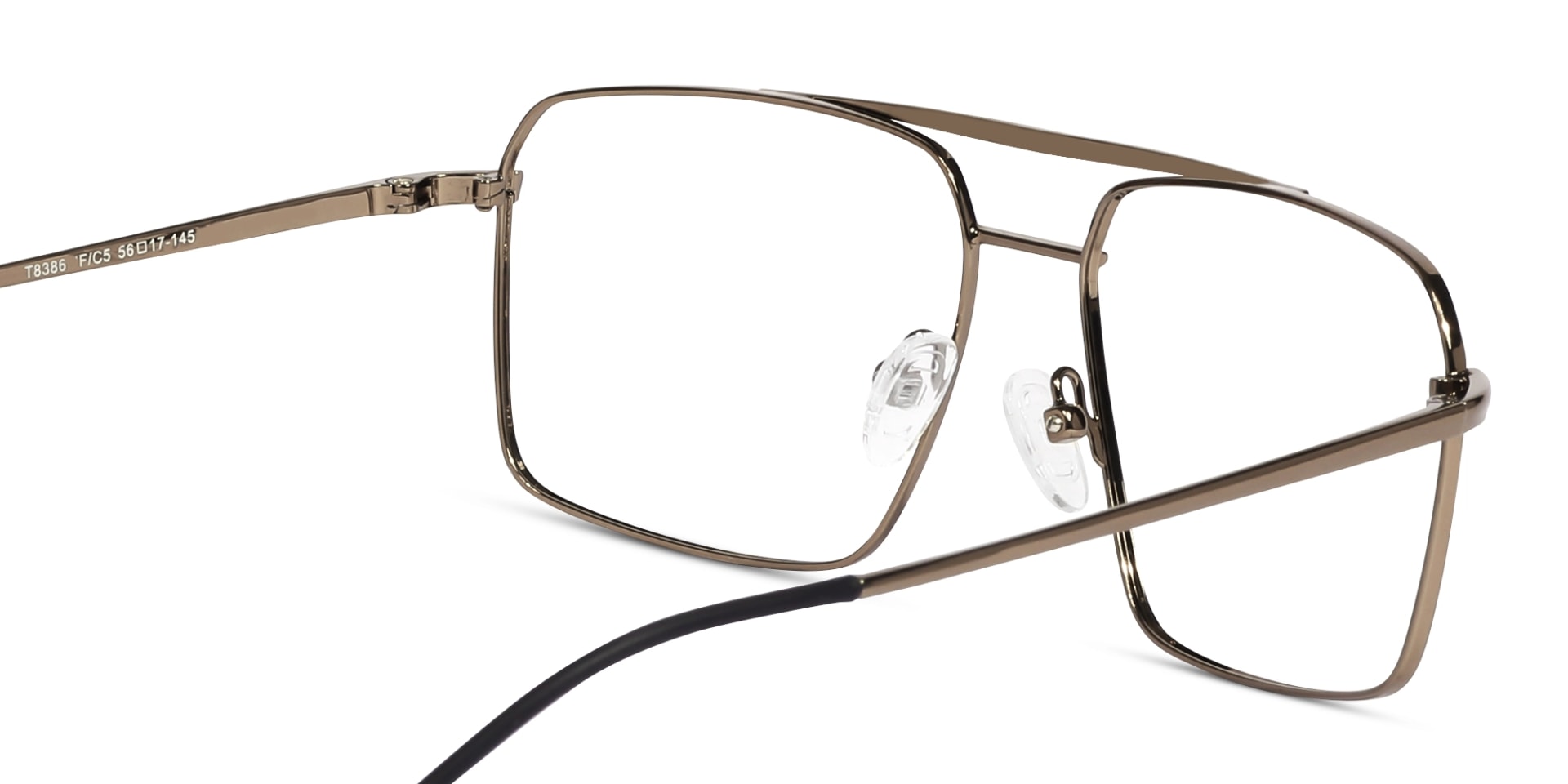 Bronze Gold Square Glasses