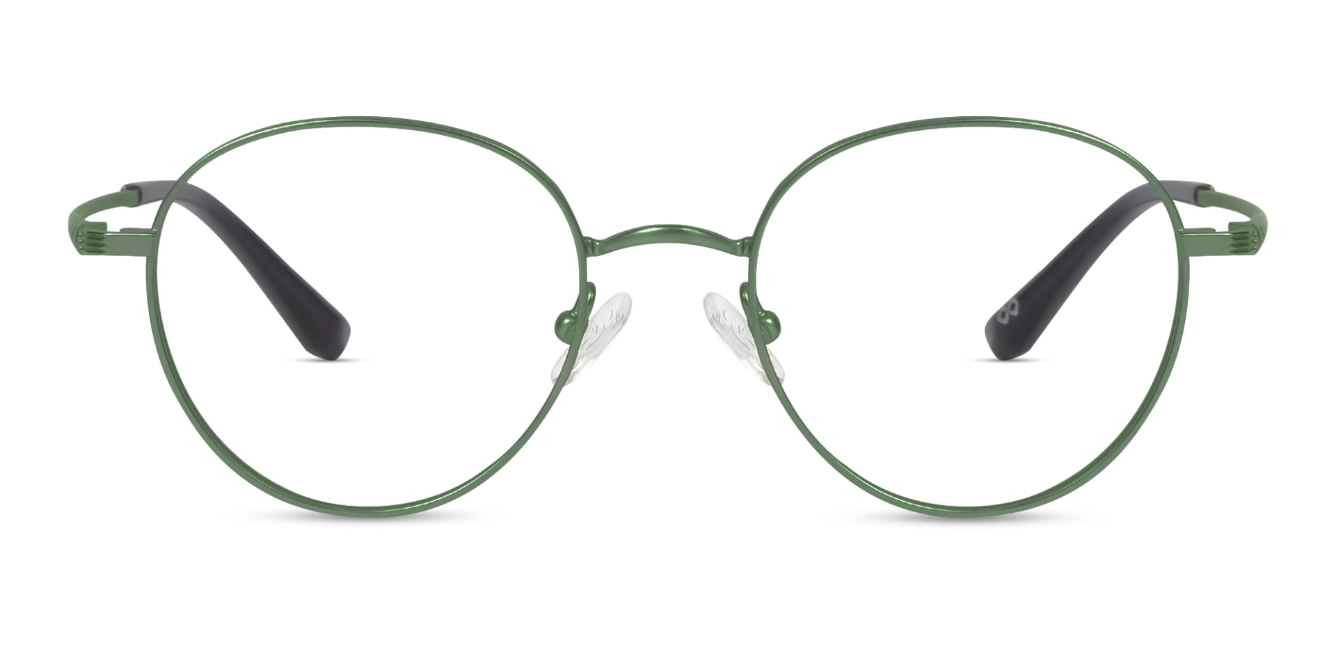 Midnight Green Round Glasses