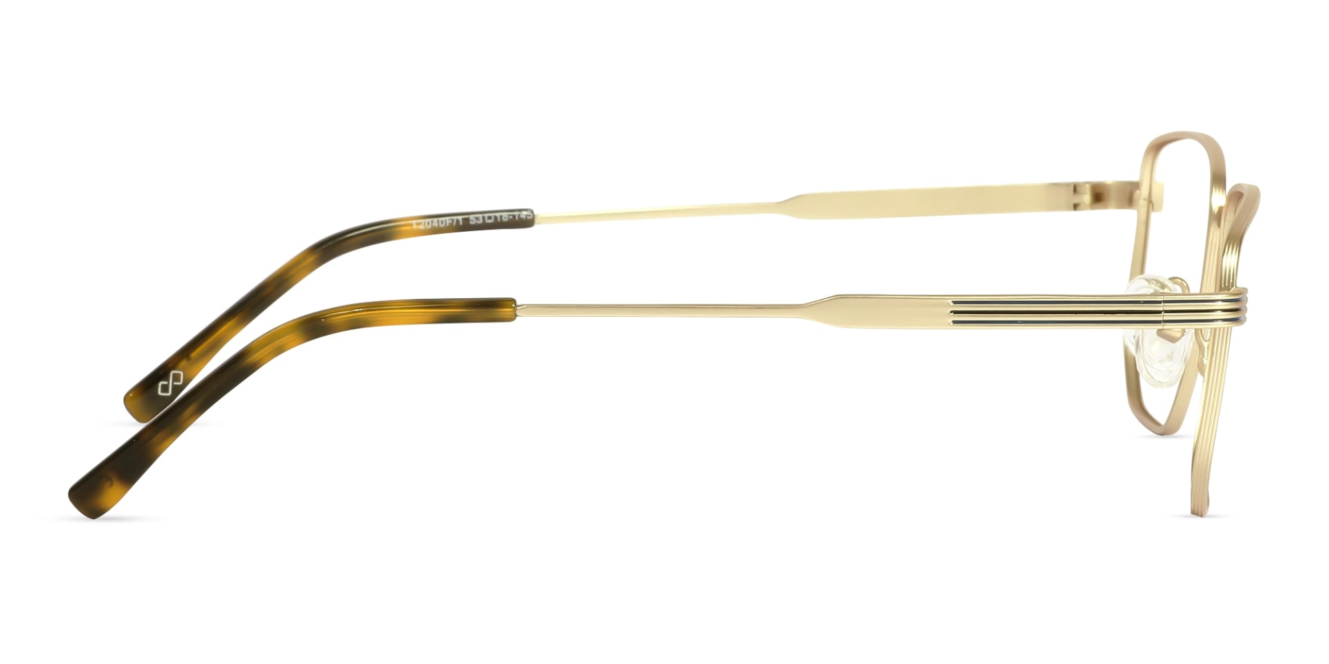 Matte Gold Geometric Glasses