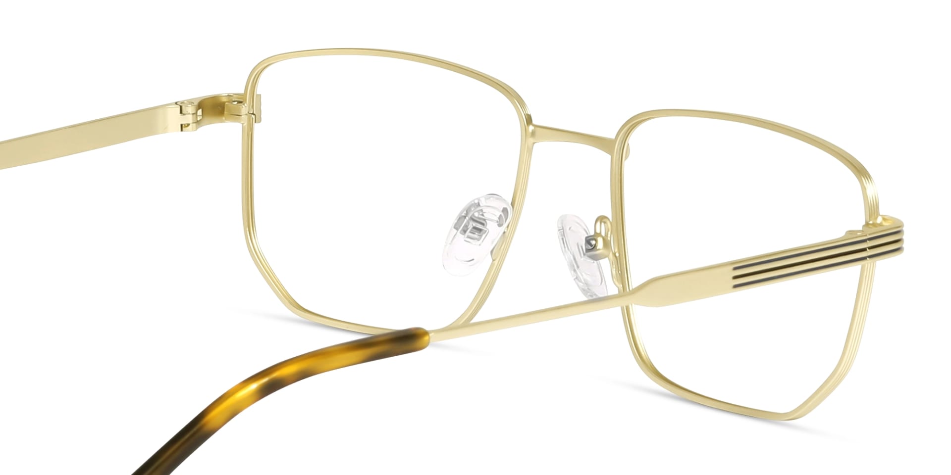 Matte Gold Geometric Glasses