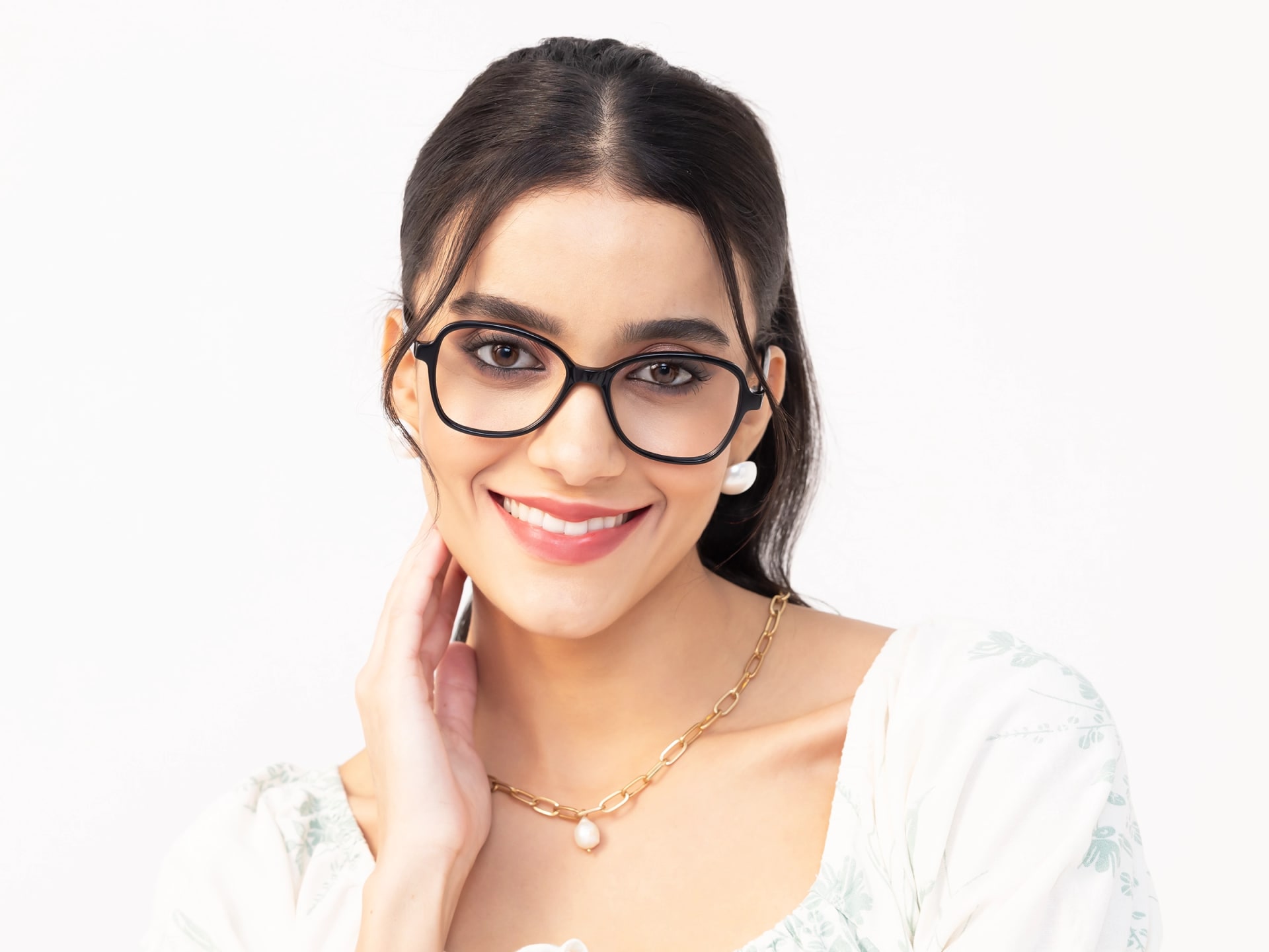 Black Butterfly Acetate Glasses For Women-13