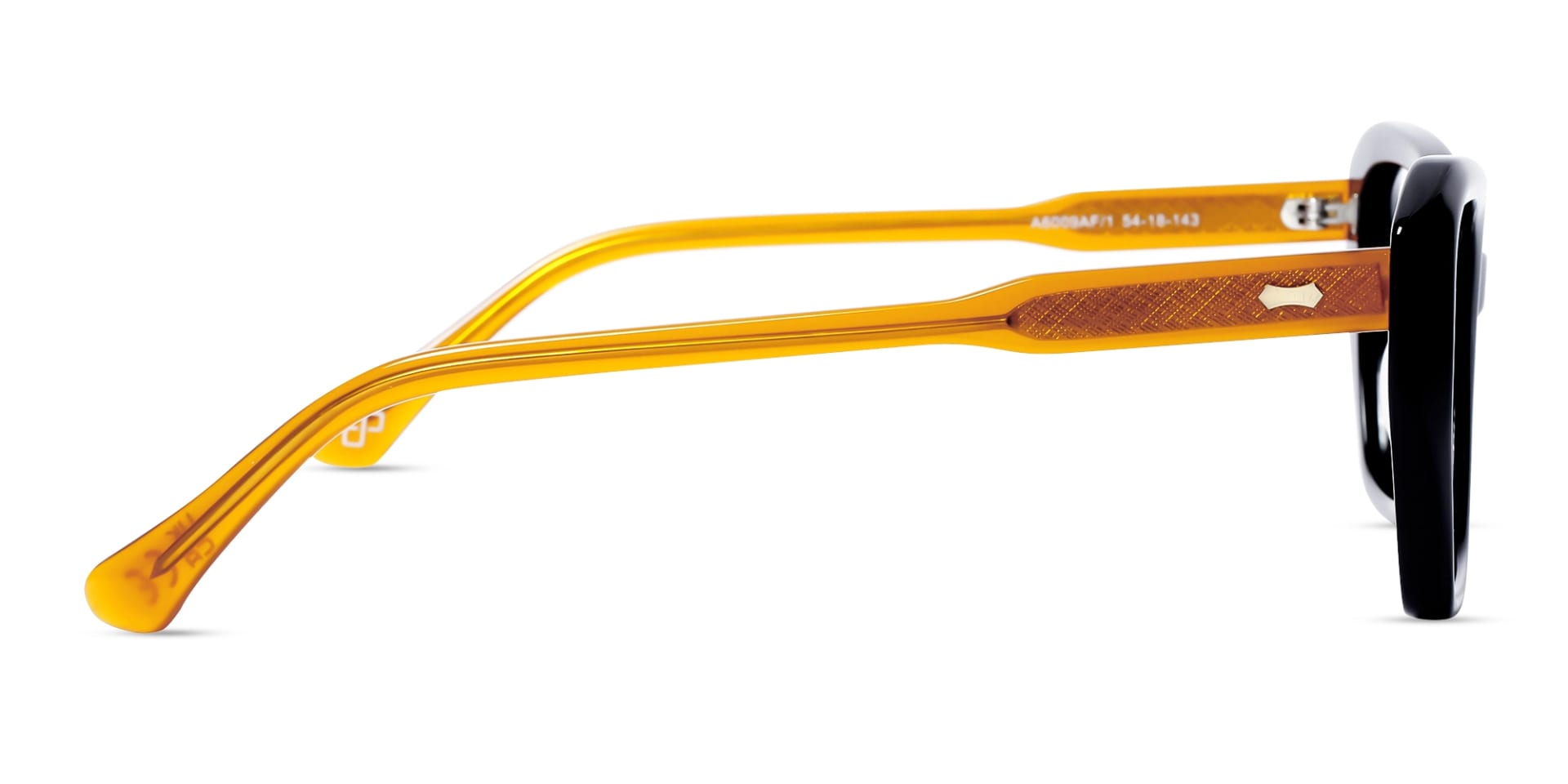 Black Square Geometric Acetate Glasses