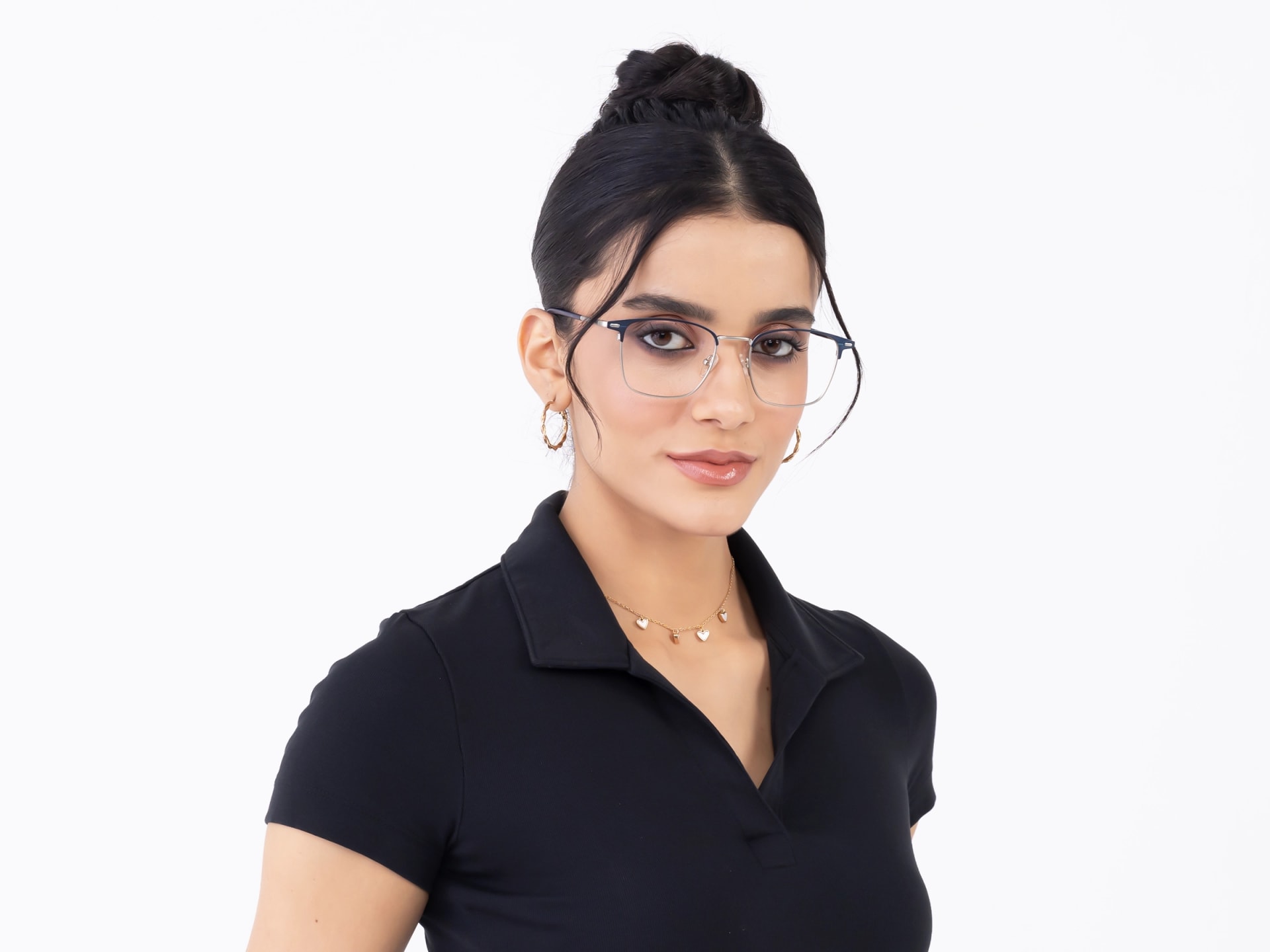 Egyptian Blue & Silver Glasses