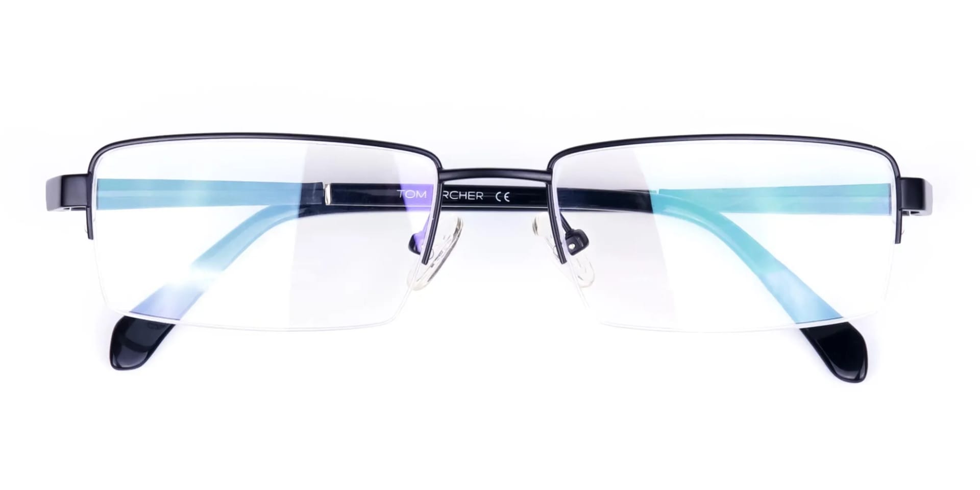 Black Thick Rectangle Glasses Frames-2