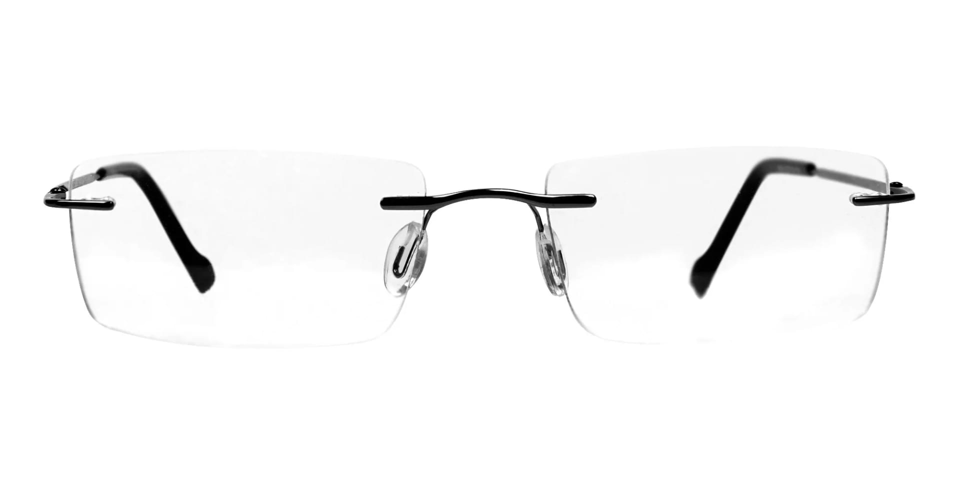 Rimless Glasses in Gunmetal - 2