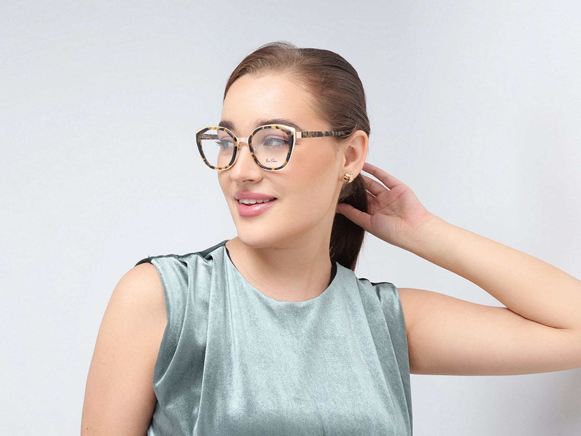 Havana Tortoise & Gold Butterfly Glasses-