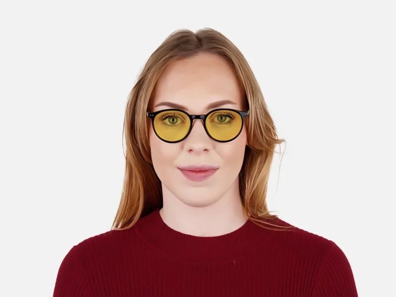 Yellow Circle Sunglasses-