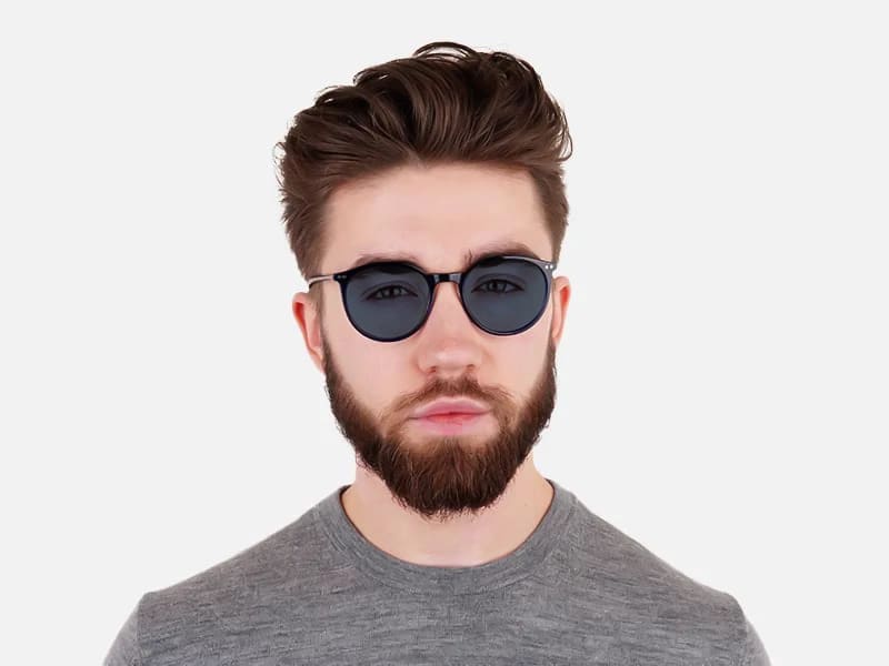 Full Rim Round Sunglasses-