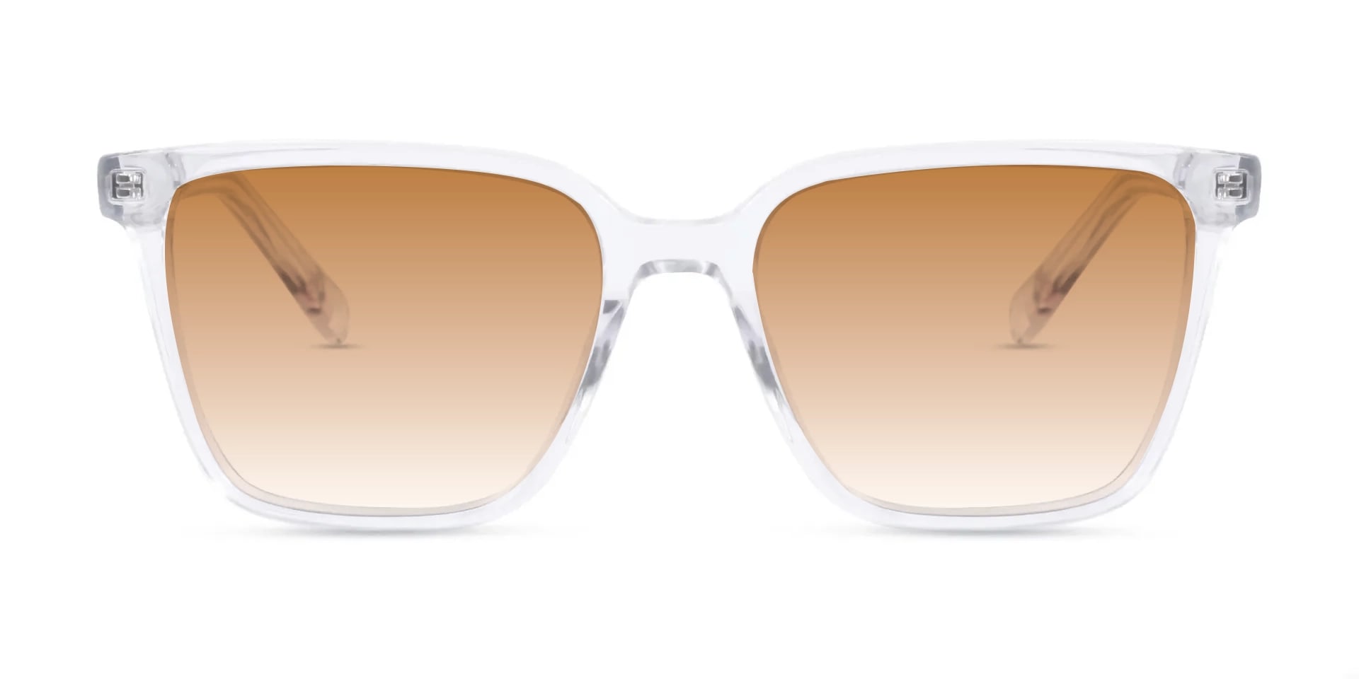 Clear Square Gradient Tint Sunglasses