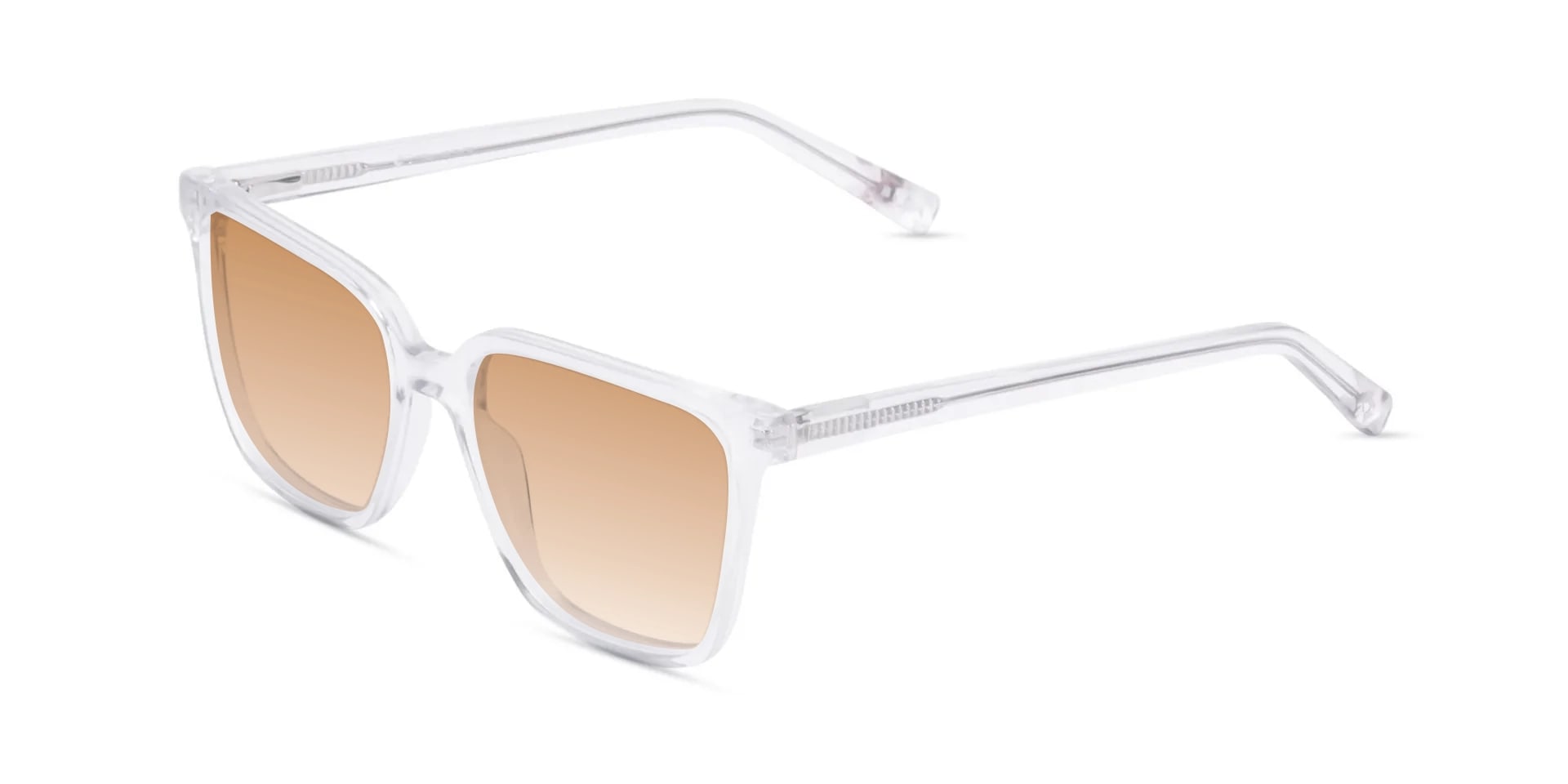 Clear Square Gradient Tint Sunglasses