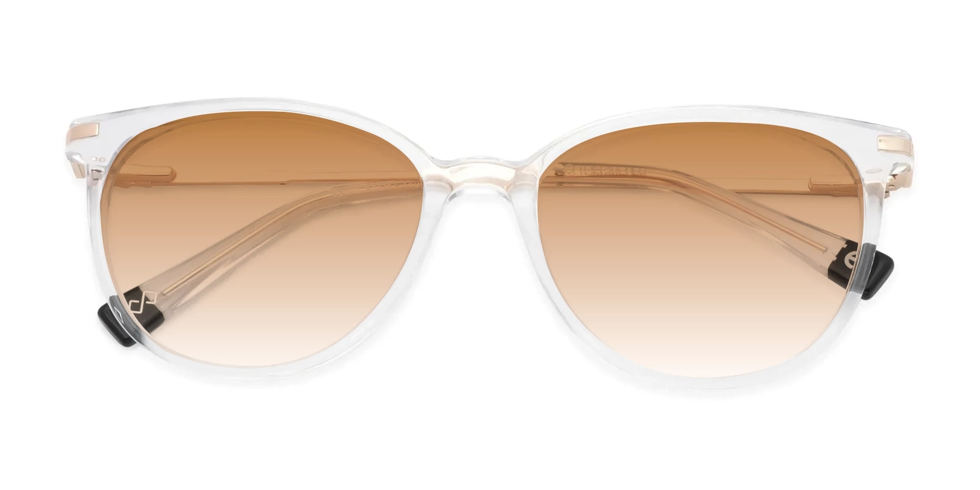 Cat-Eye Clear Full-rim Gradient Sunglasses