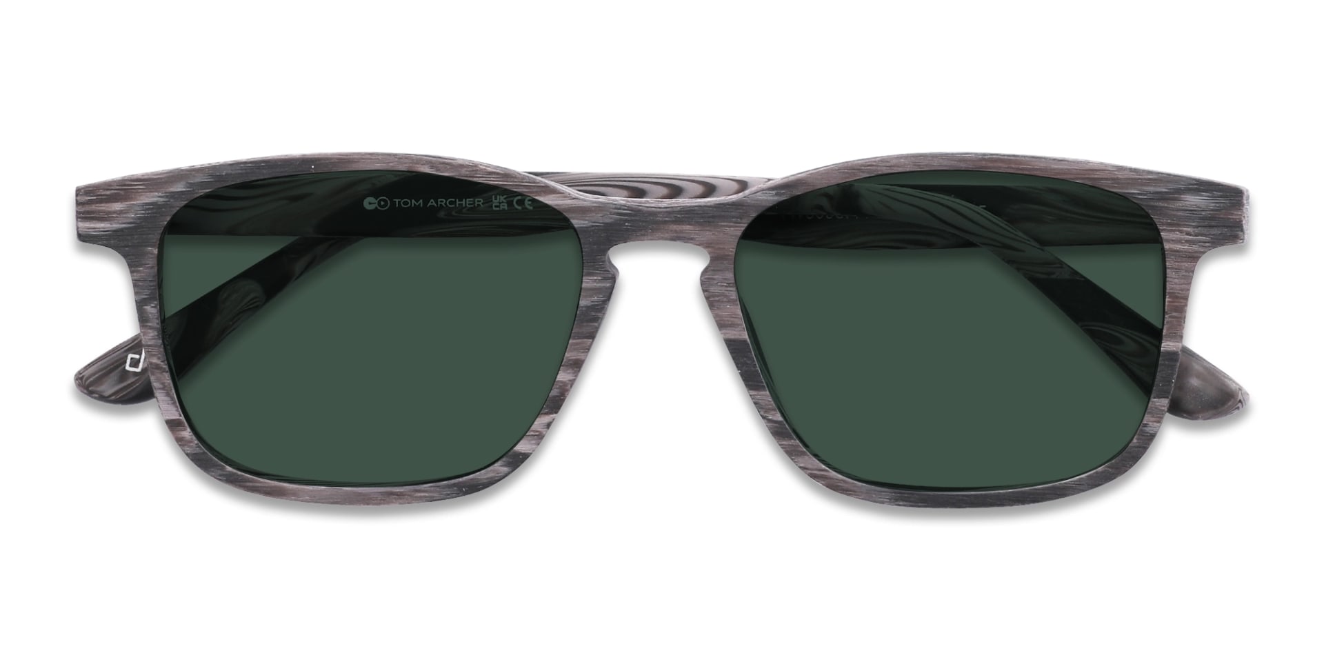 Grey Pine Square Wooden Sunglasses