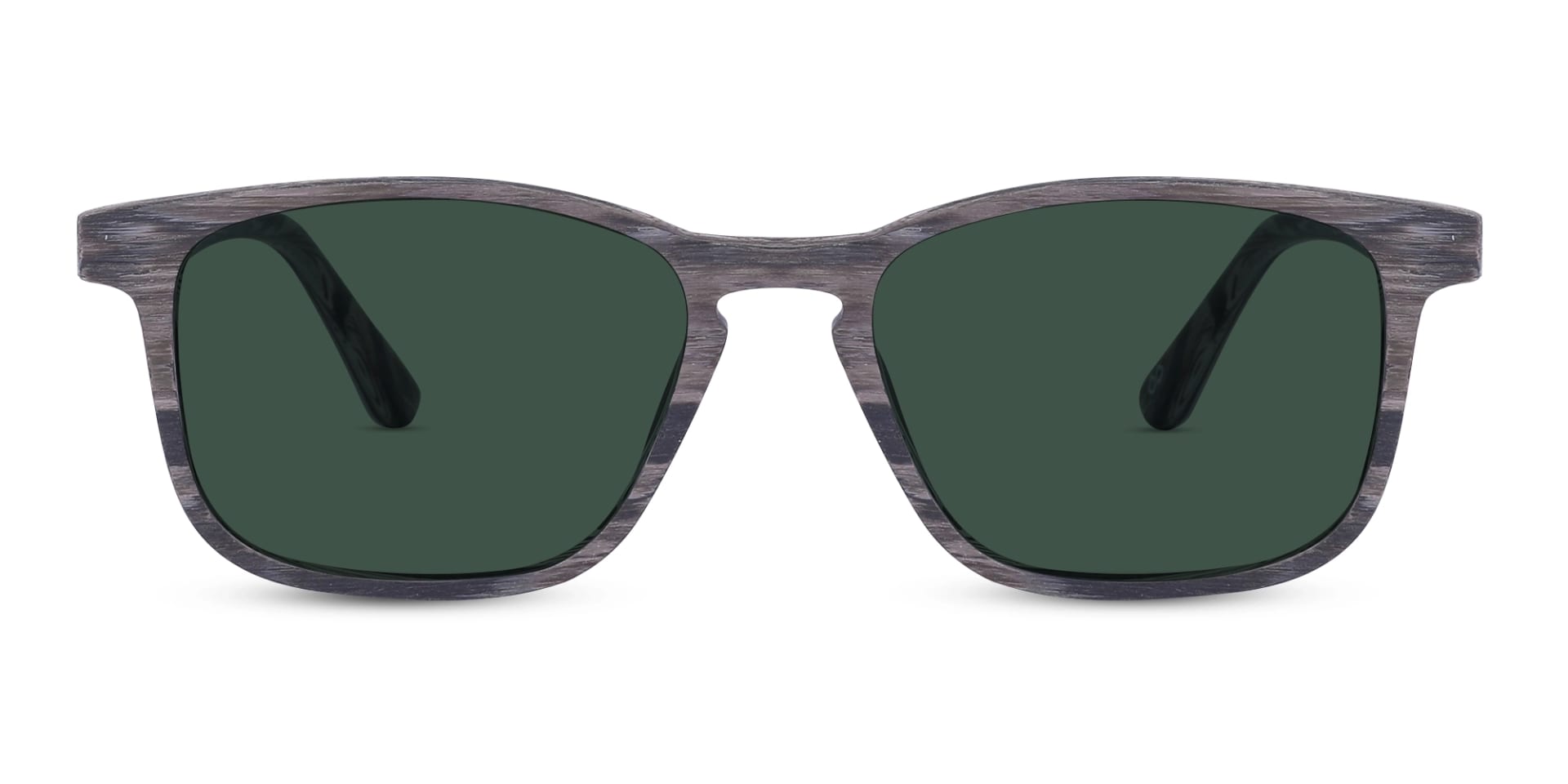 Grey Pine Square Wooden Sunglasses
