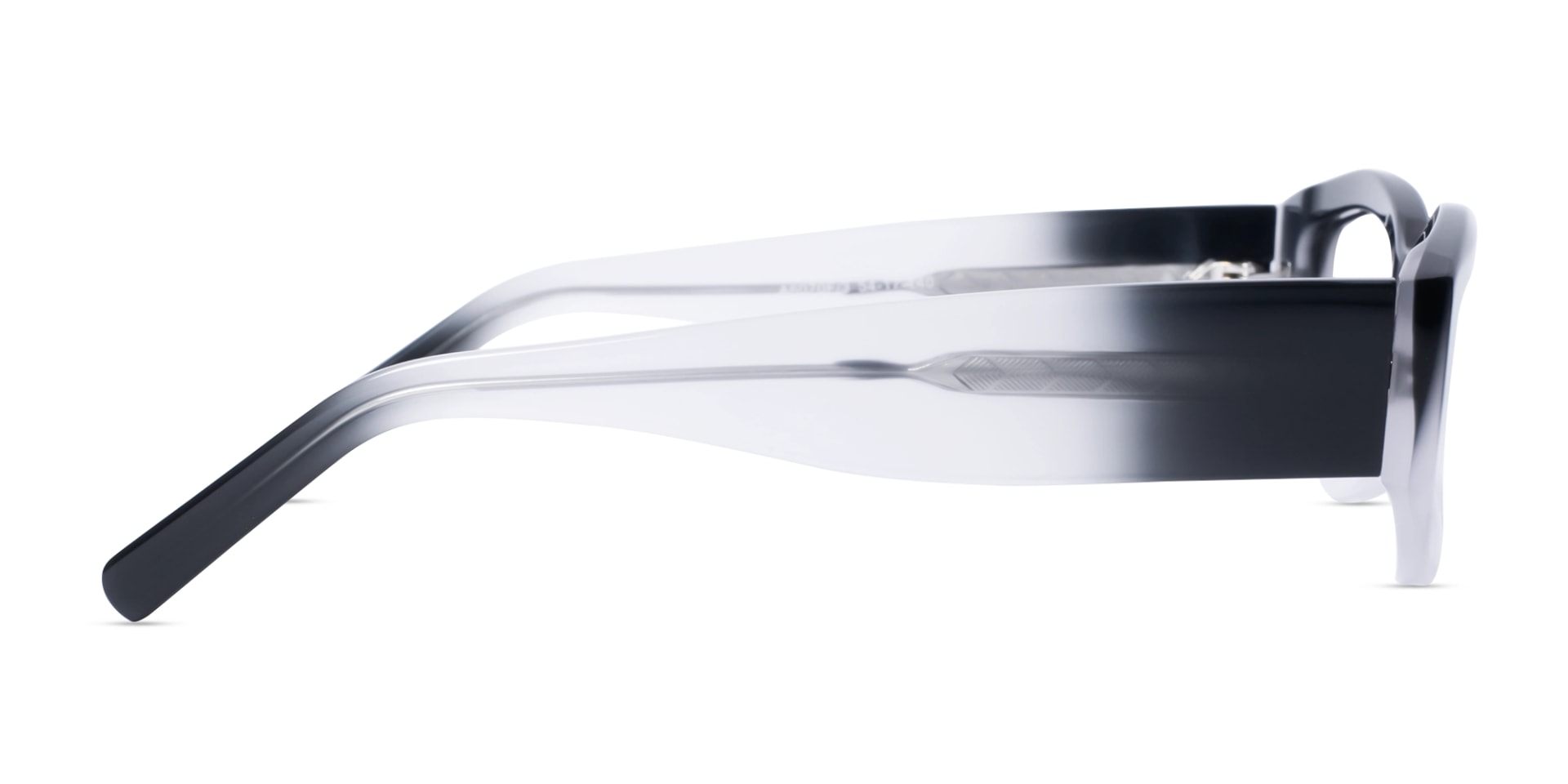 Smoke Grey Ombre Geometric Glasses