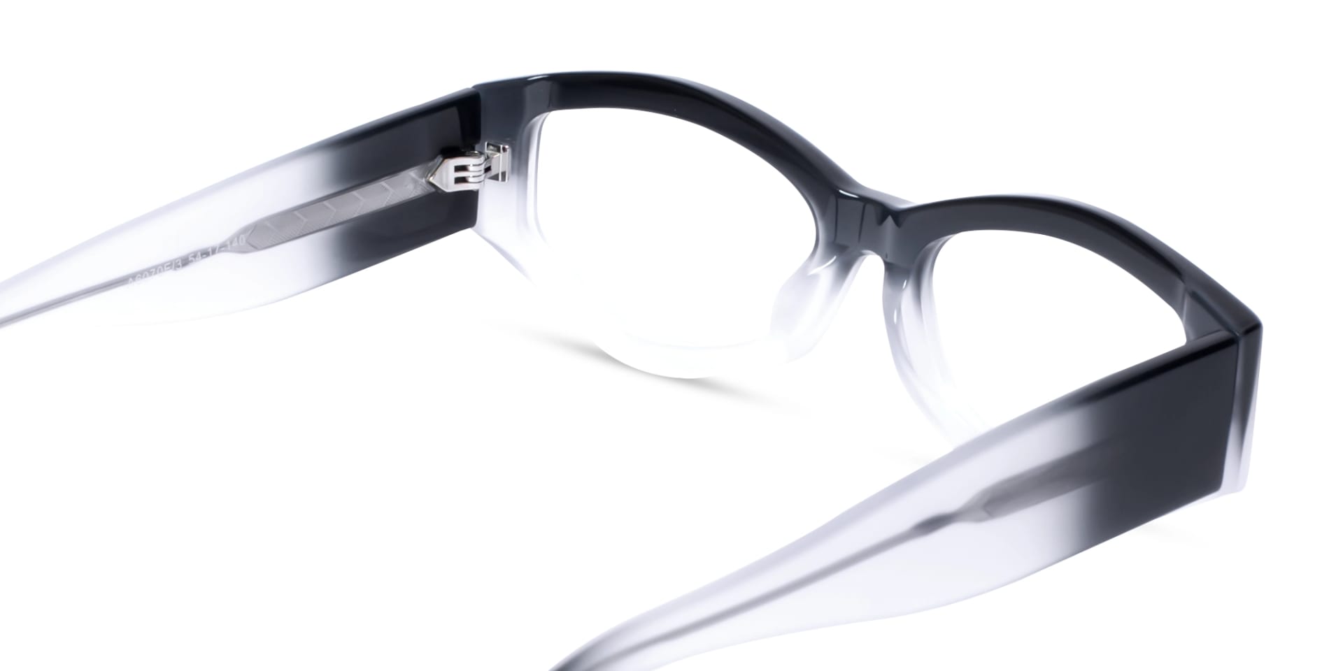 Smoke Grey Ombre Geometric Glasses