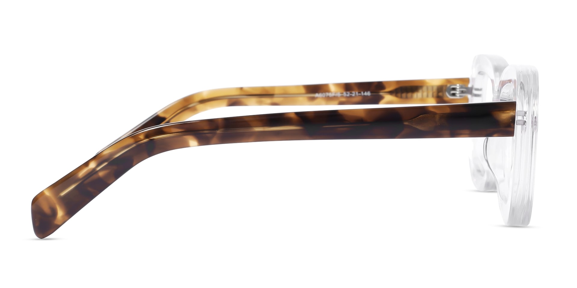 Crystal Clear Oversized Full-Rim Glasses