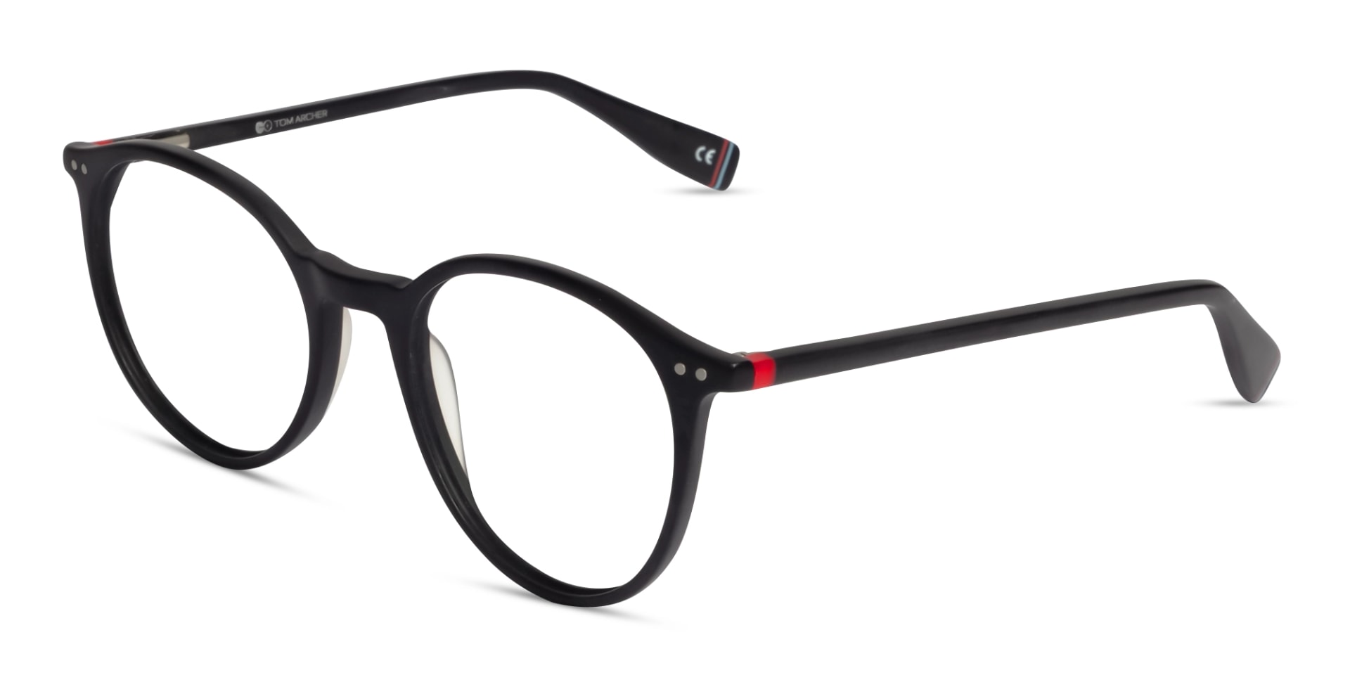 Matte Dark Grey Round Glasses frames