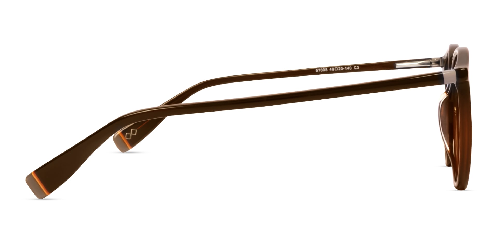 dark brown round full rim glasses frames