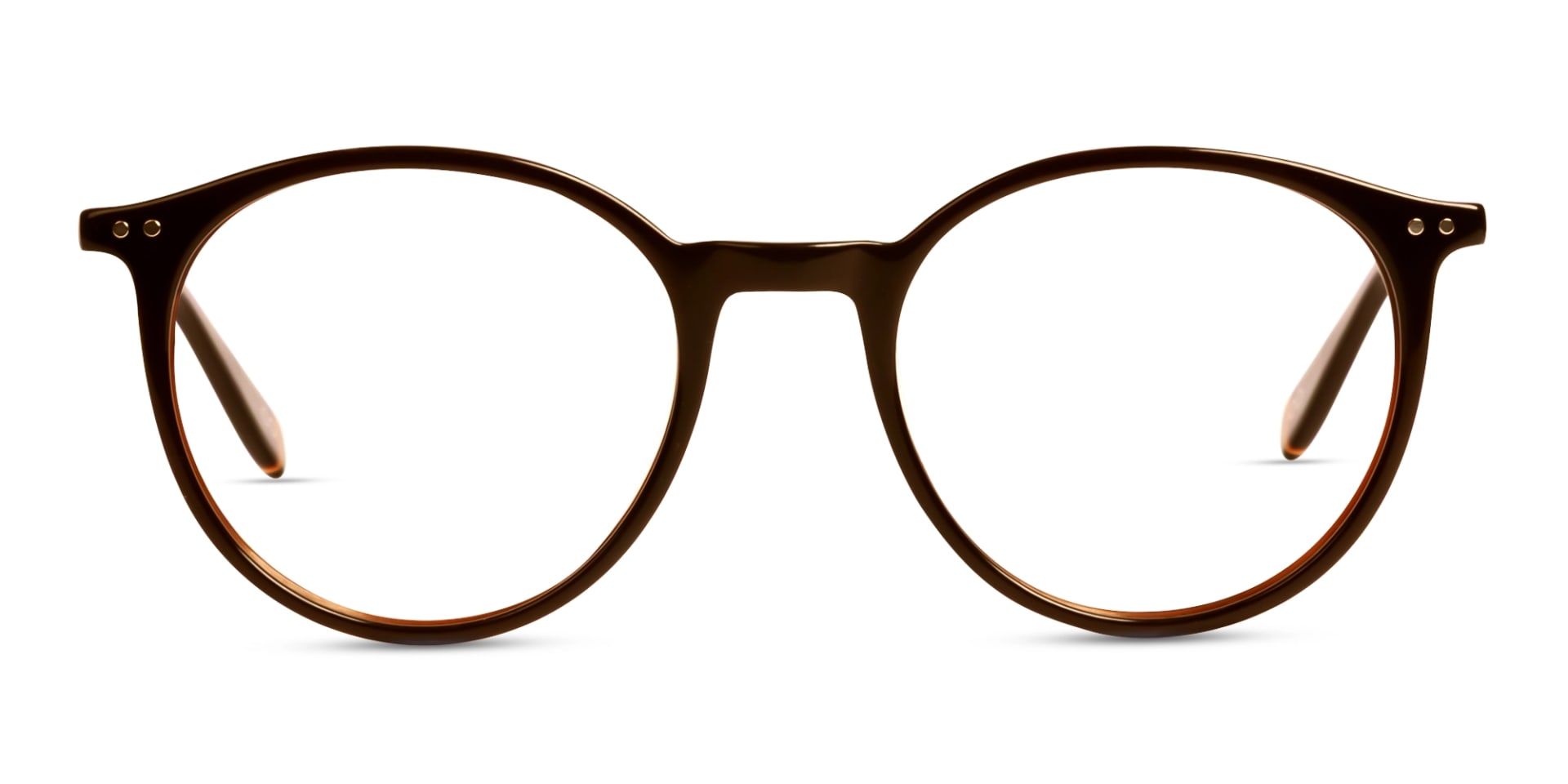dark brown round full rim glasses frames