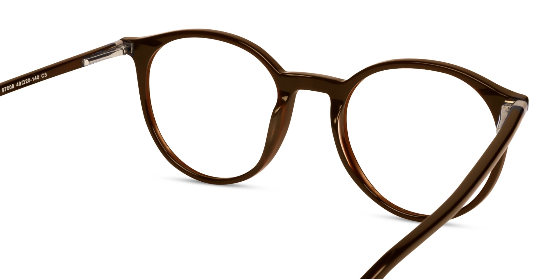dark brown round full rim glasses frames
