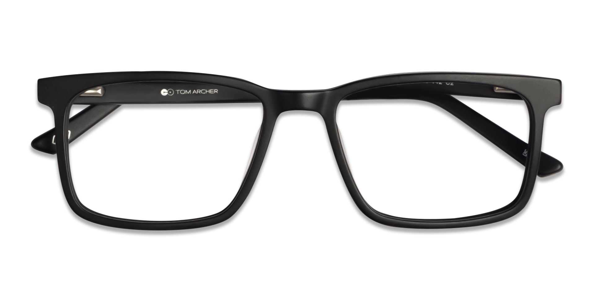 designer matte black rectangular glasses frames