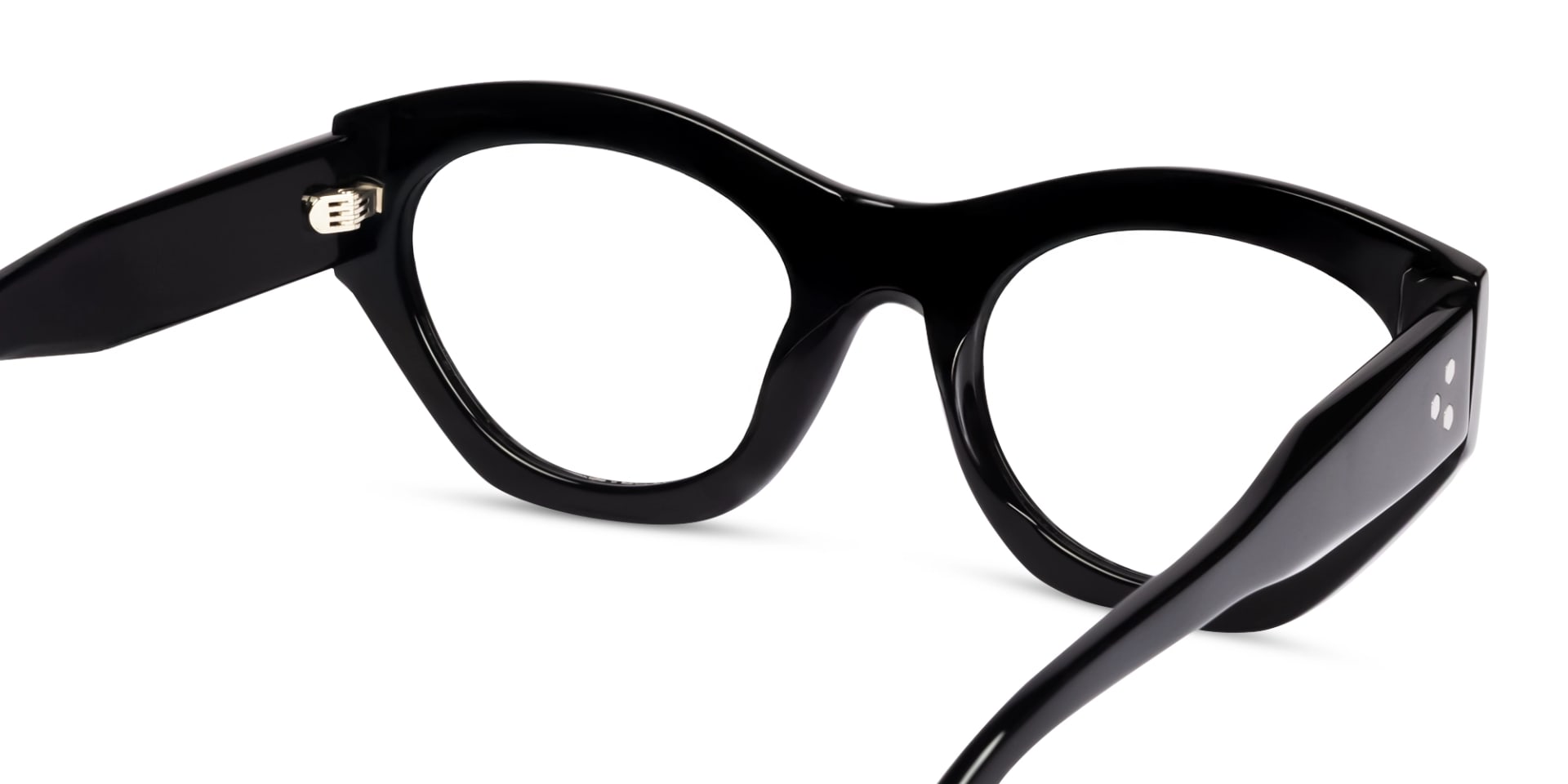 Black Thick Geometric Fullrim Glasses
