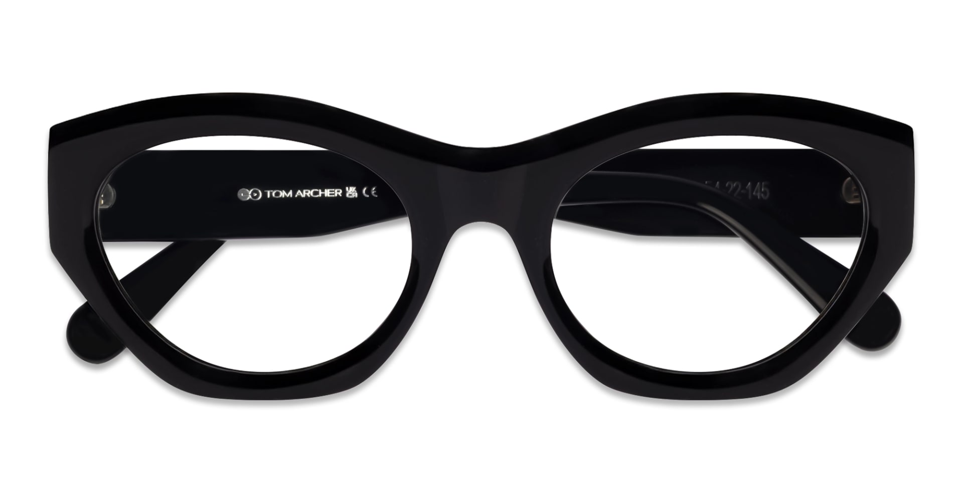 Black Thick Geometric Fullrim Glasses