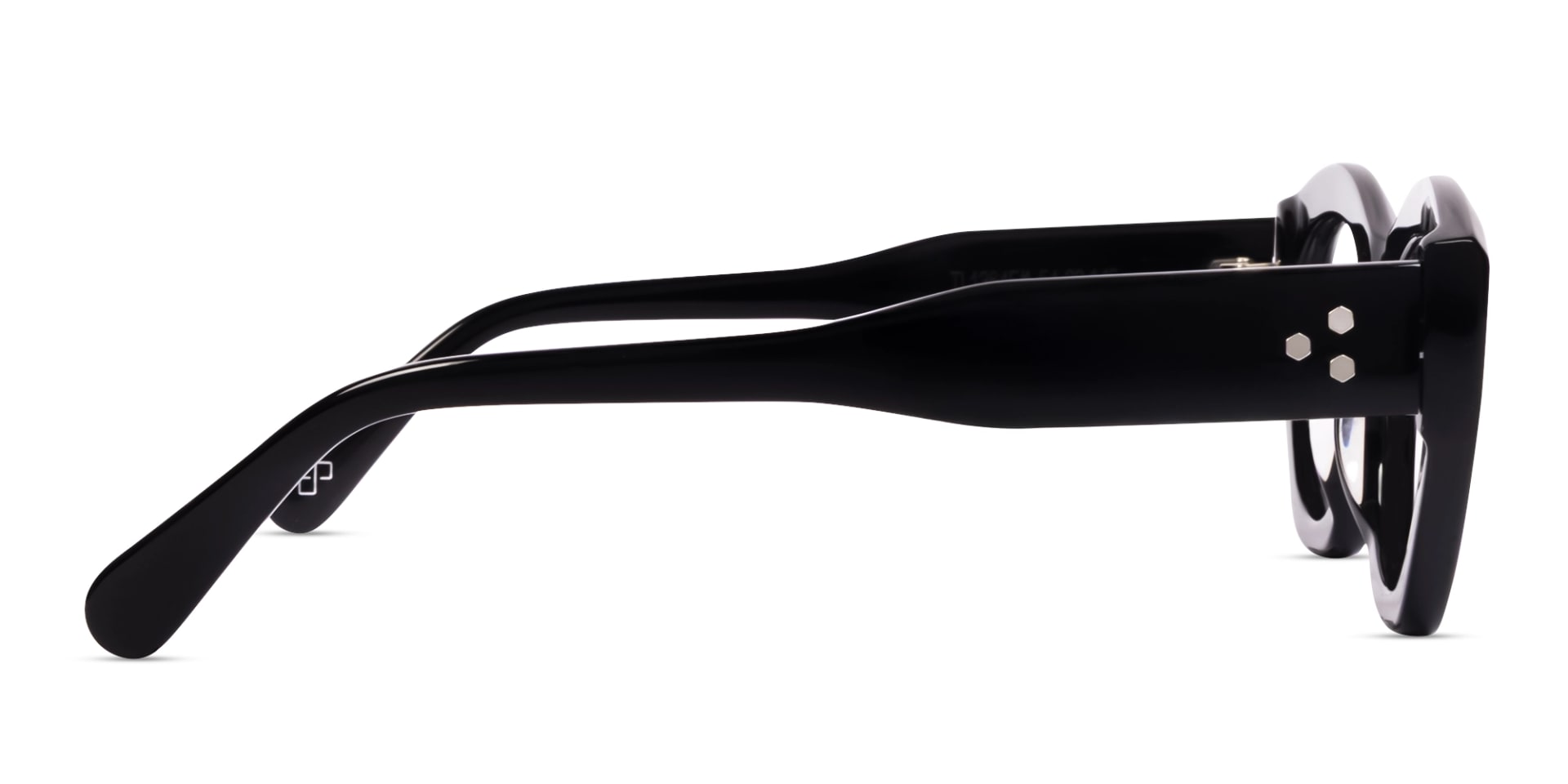 Black Thick Geometric Fullrim Glasses