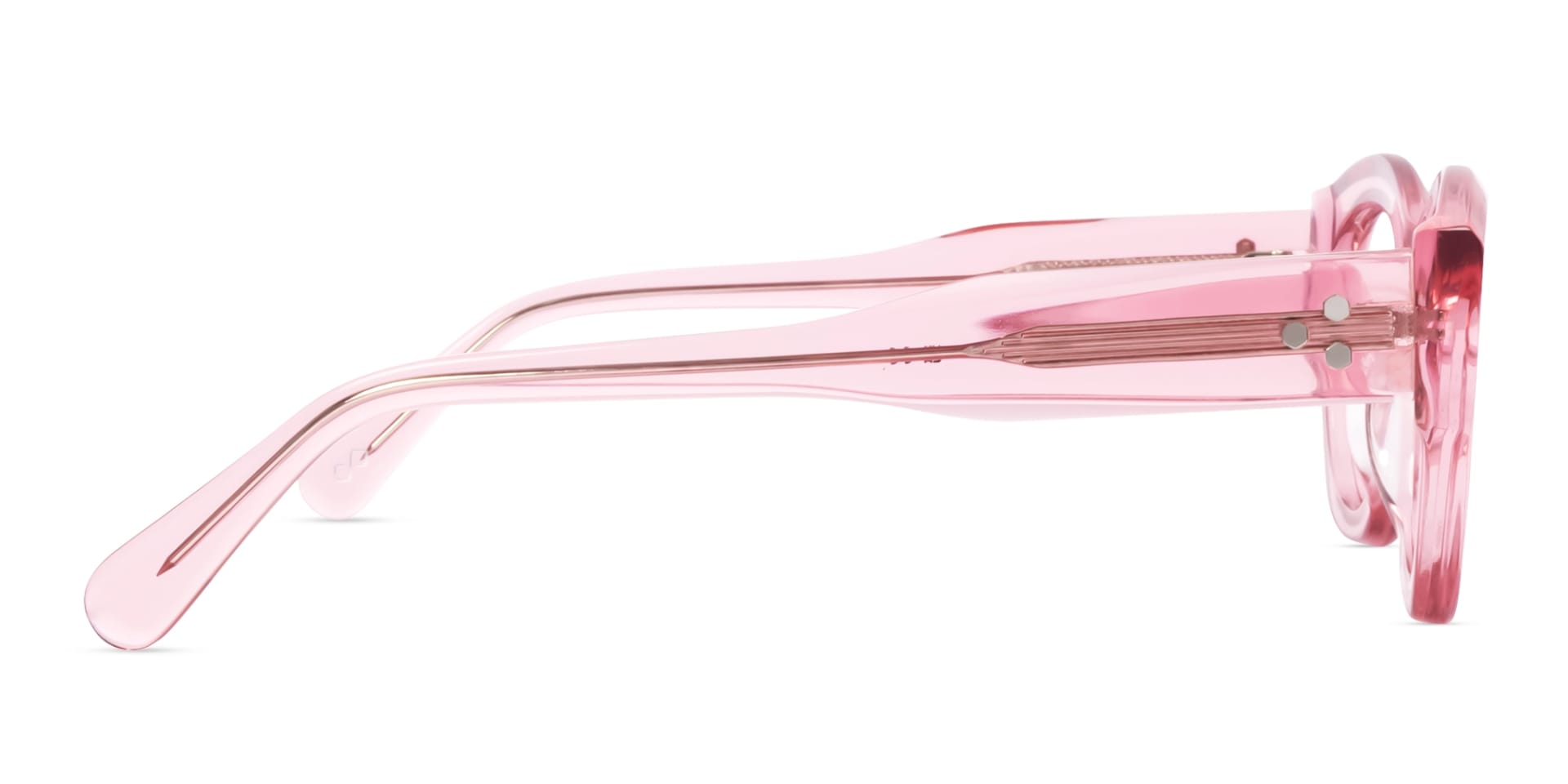 Thick Crystal Pink Geometric Glasses