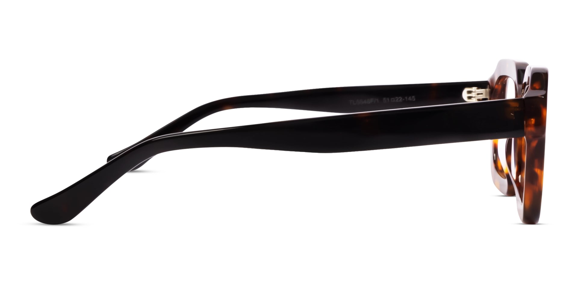 Tortoise Square Geometric Full-rim Glasses