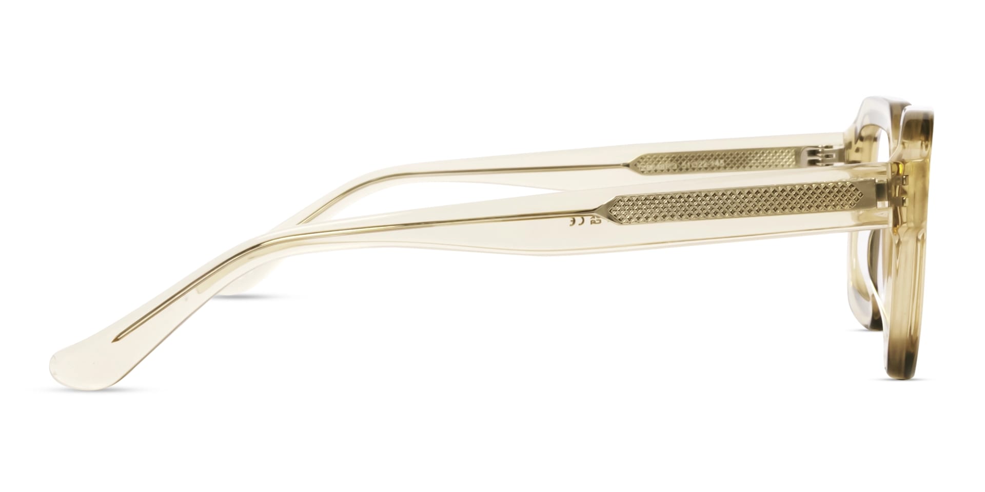 Water Gold Square Geometric Acetate Glasses