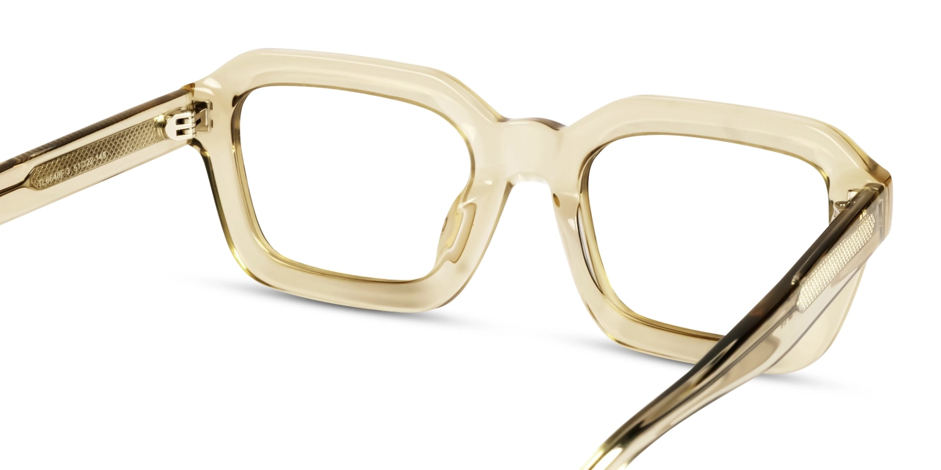 Water Gold Square Geometric Acetate Glasses