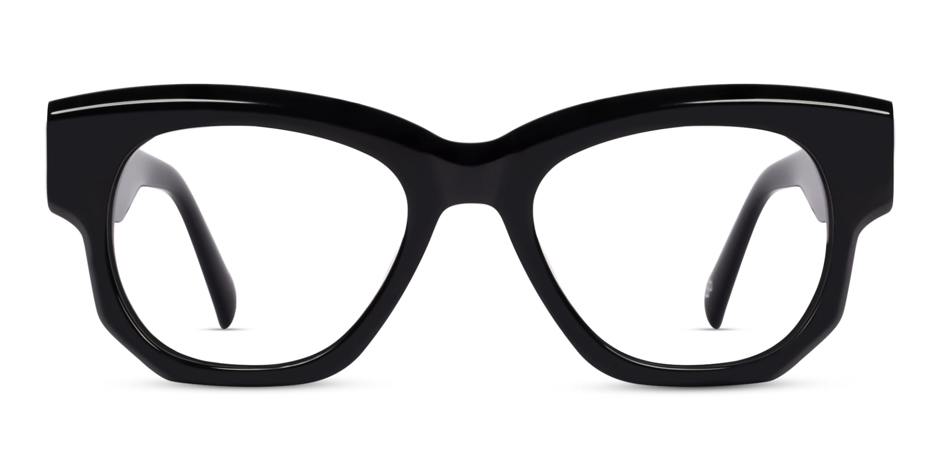 Thick Black Fullrim Acetate Glasses