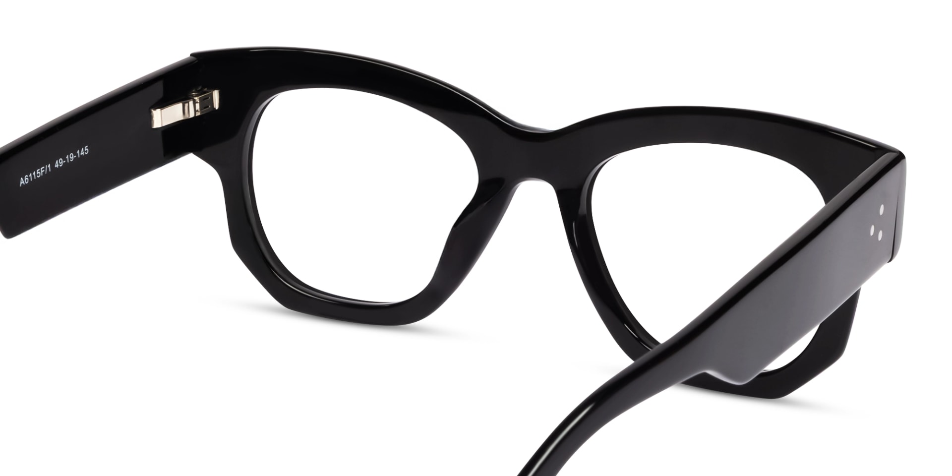 Thick Black Fullrim Acetate Glasses