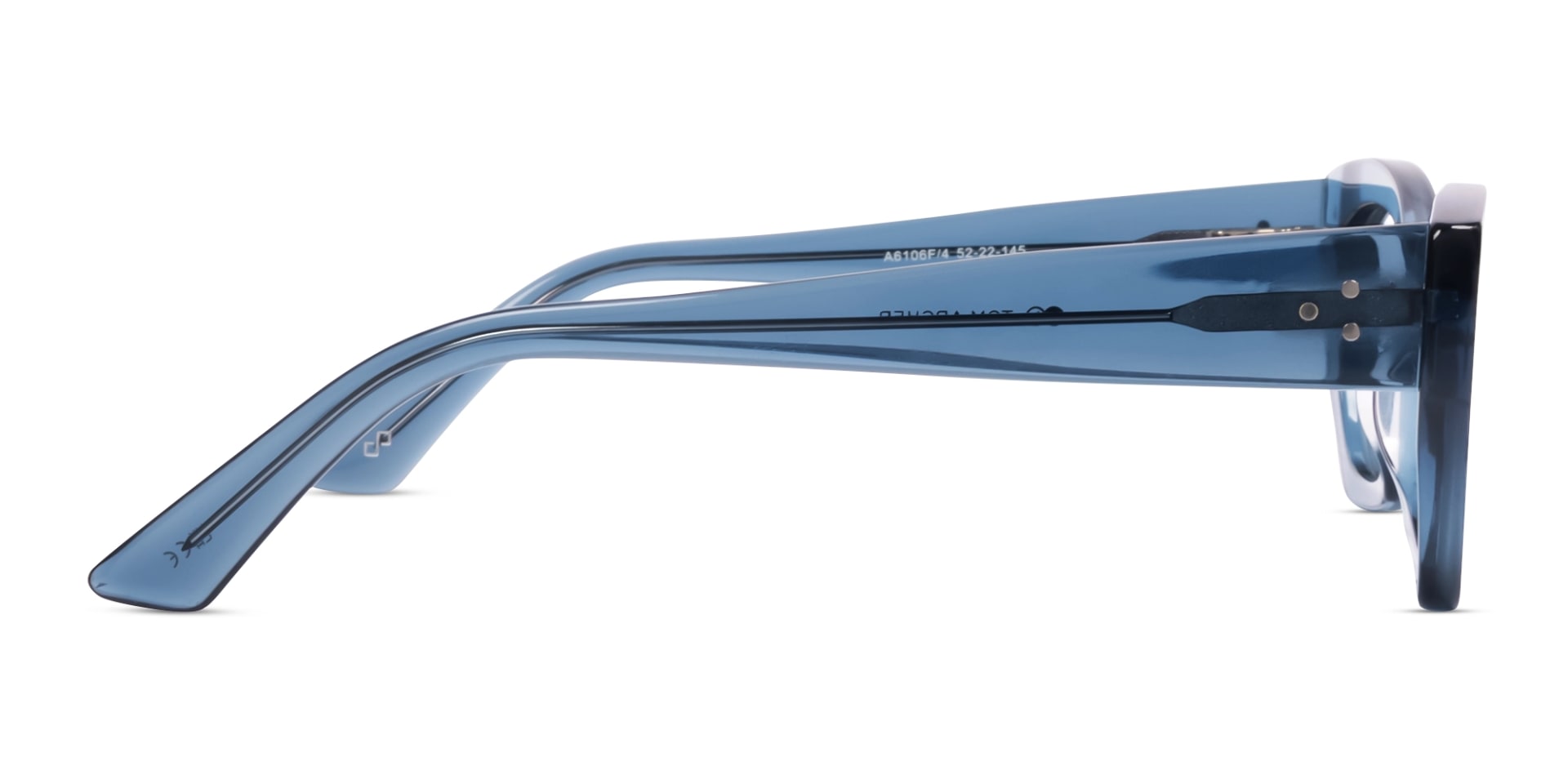 Crystal Denim Blue Fullrim Acetate Glasses