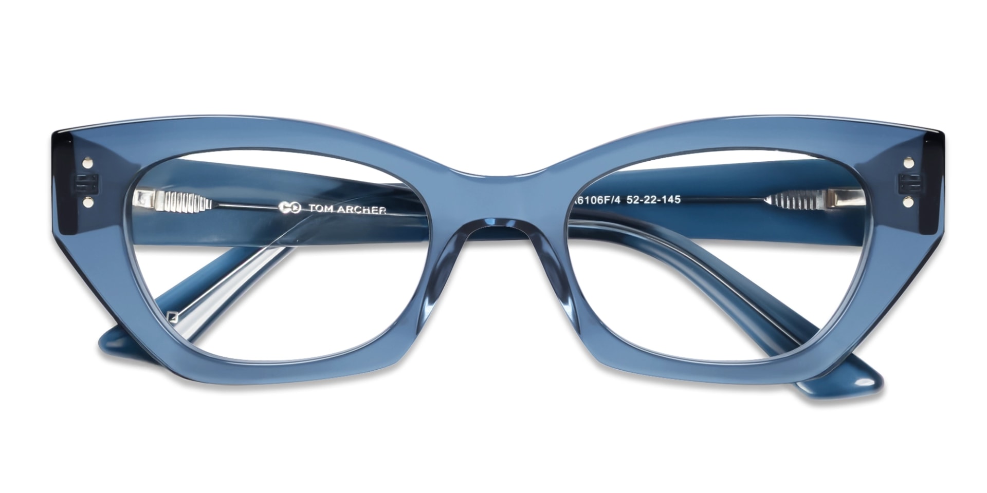 Crystal Denim Blue Fullrim Acetate Glasses