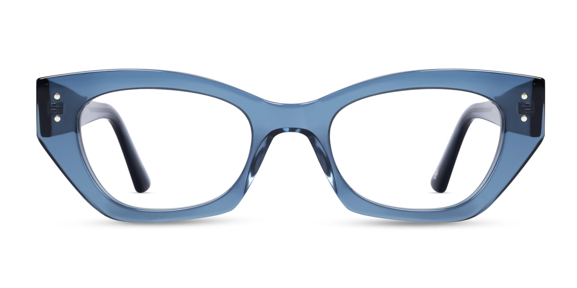 Crystal Denim Blue Fullrim Acetate Glasses