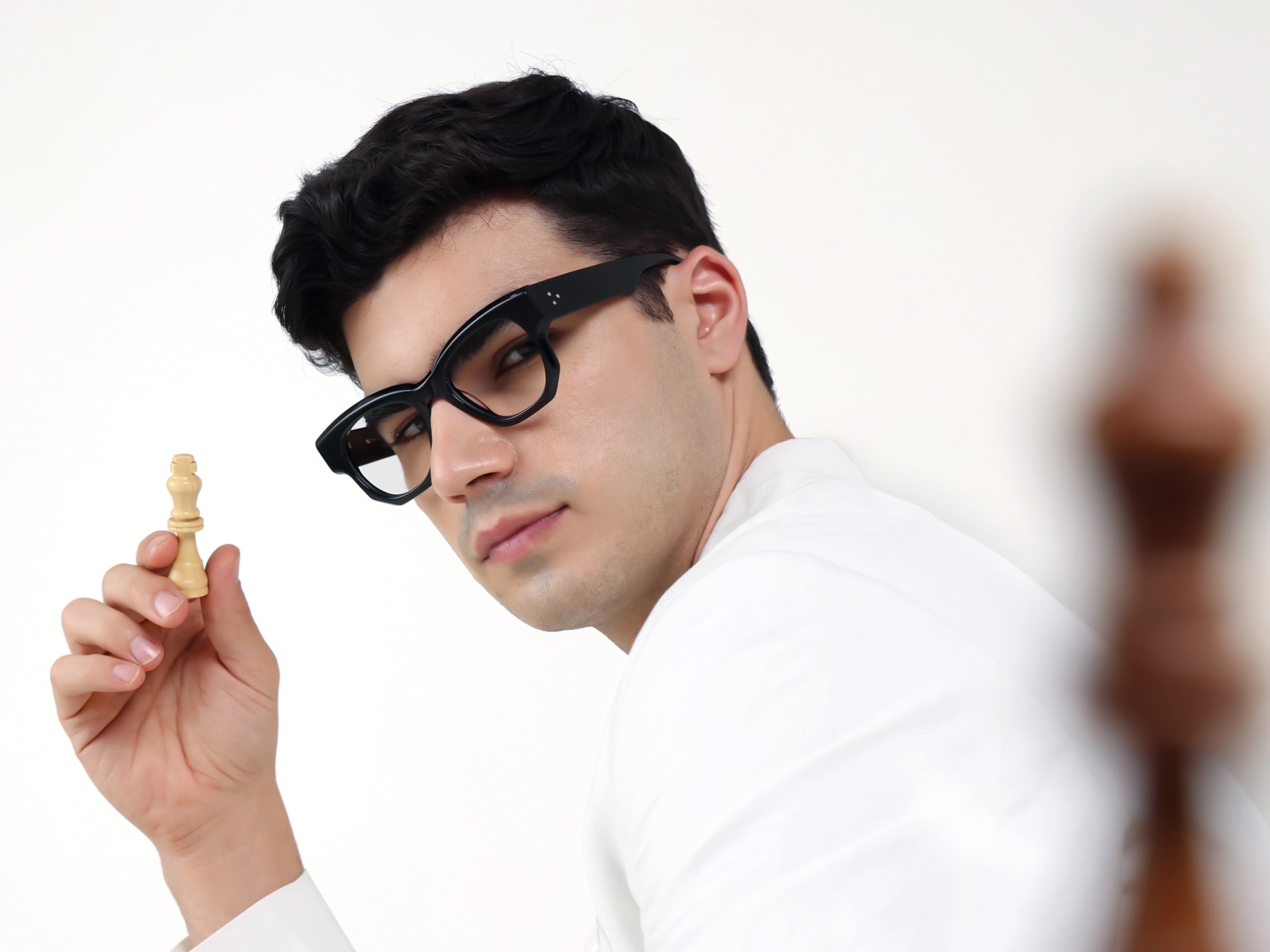 Thick Black Fullrim Acetate Glasses