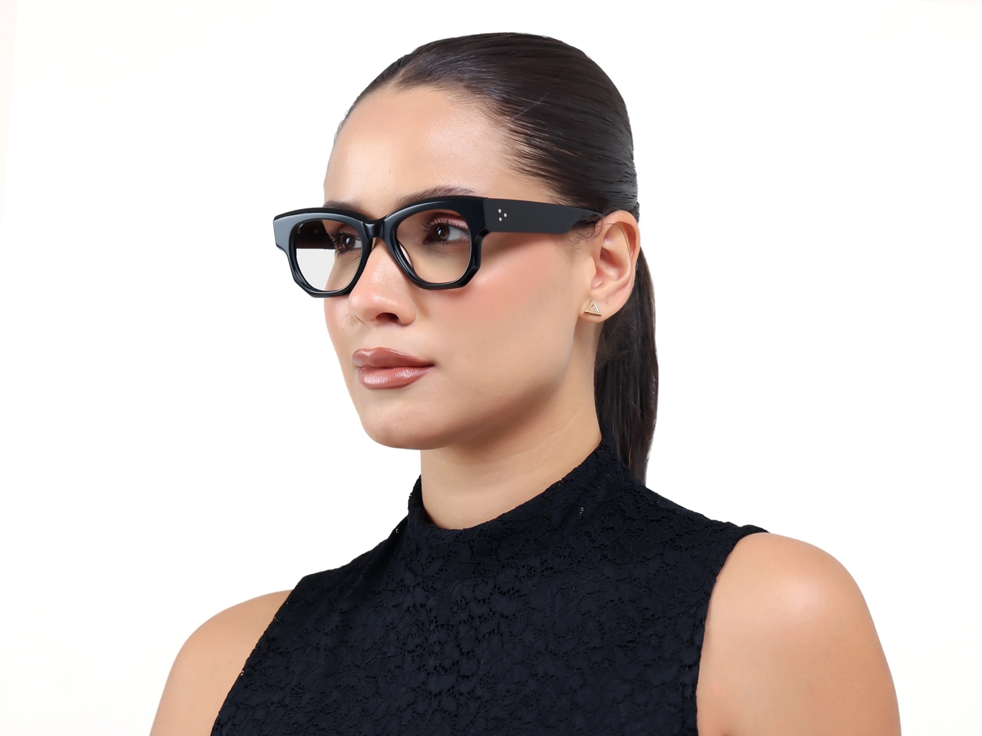 Thick Black Fullrim Acetate Glasses
