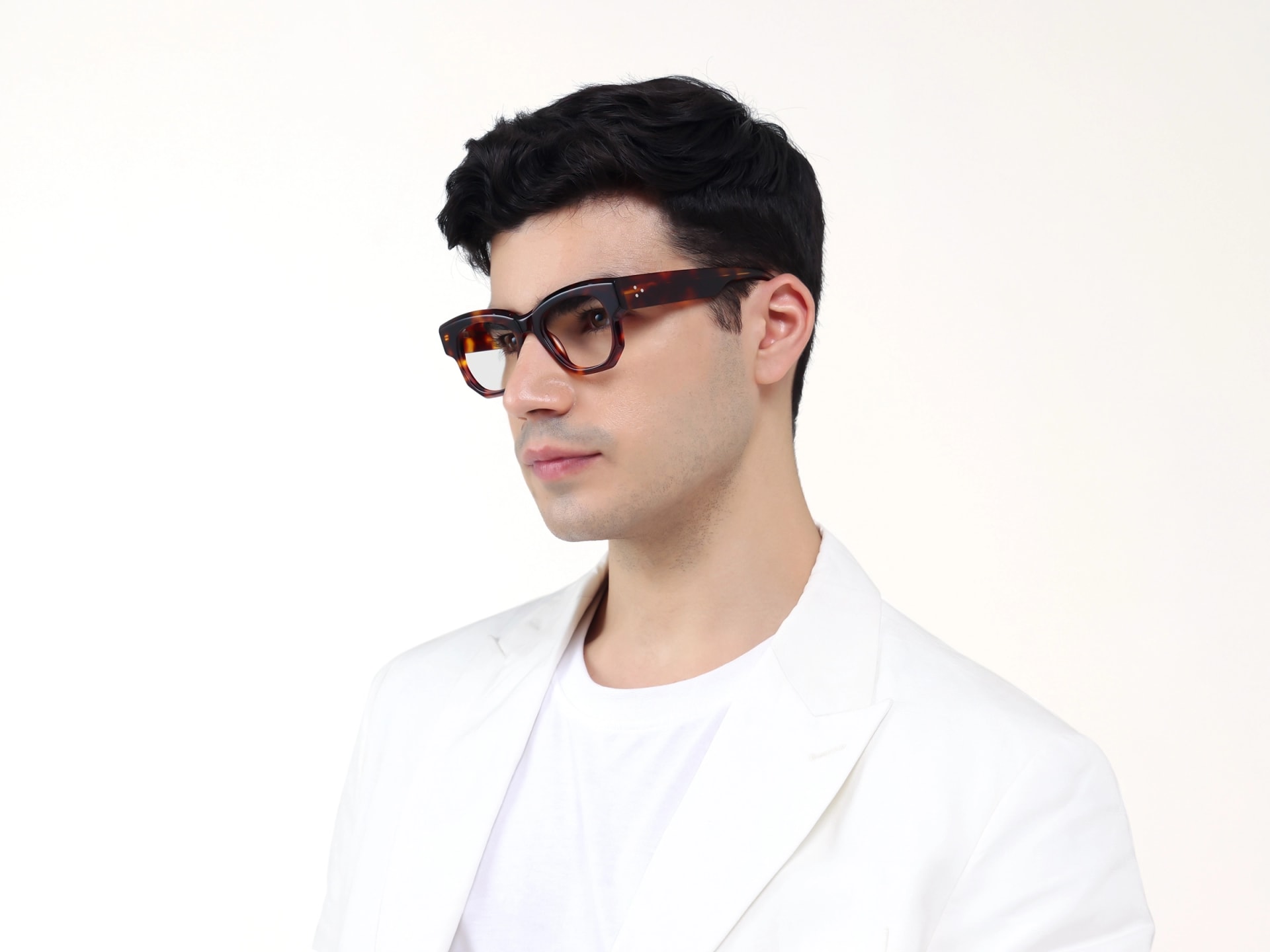 Thick Tortoise Fullrim Acetate Glasses