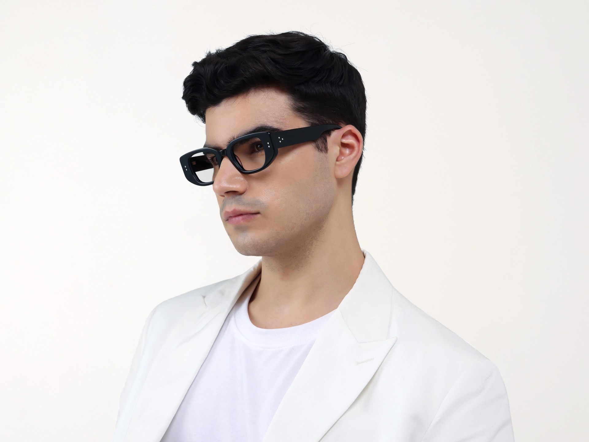 Thick Black Rectangular Fullrim Glasses