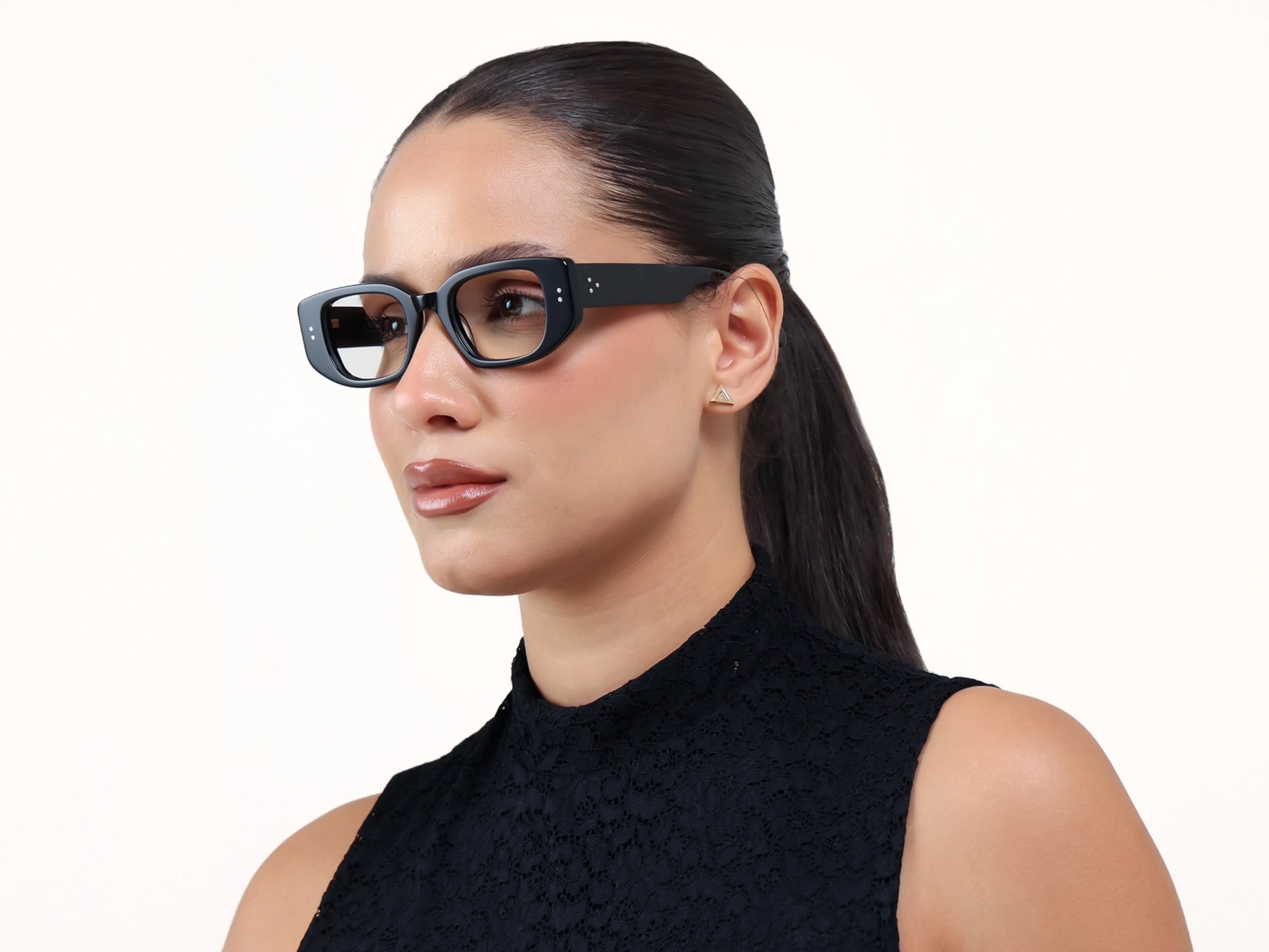 Thick Black Rectangular Fullrim Glasses